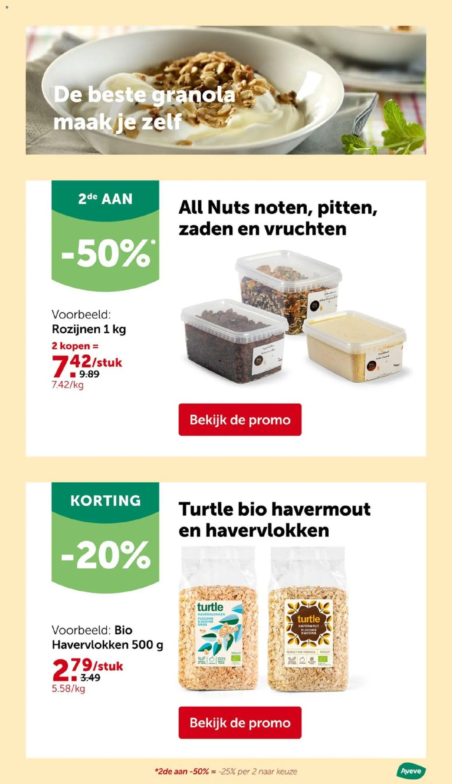 {H1} | Pagina: 10 | Producten: Rozijnen, Havervlokken