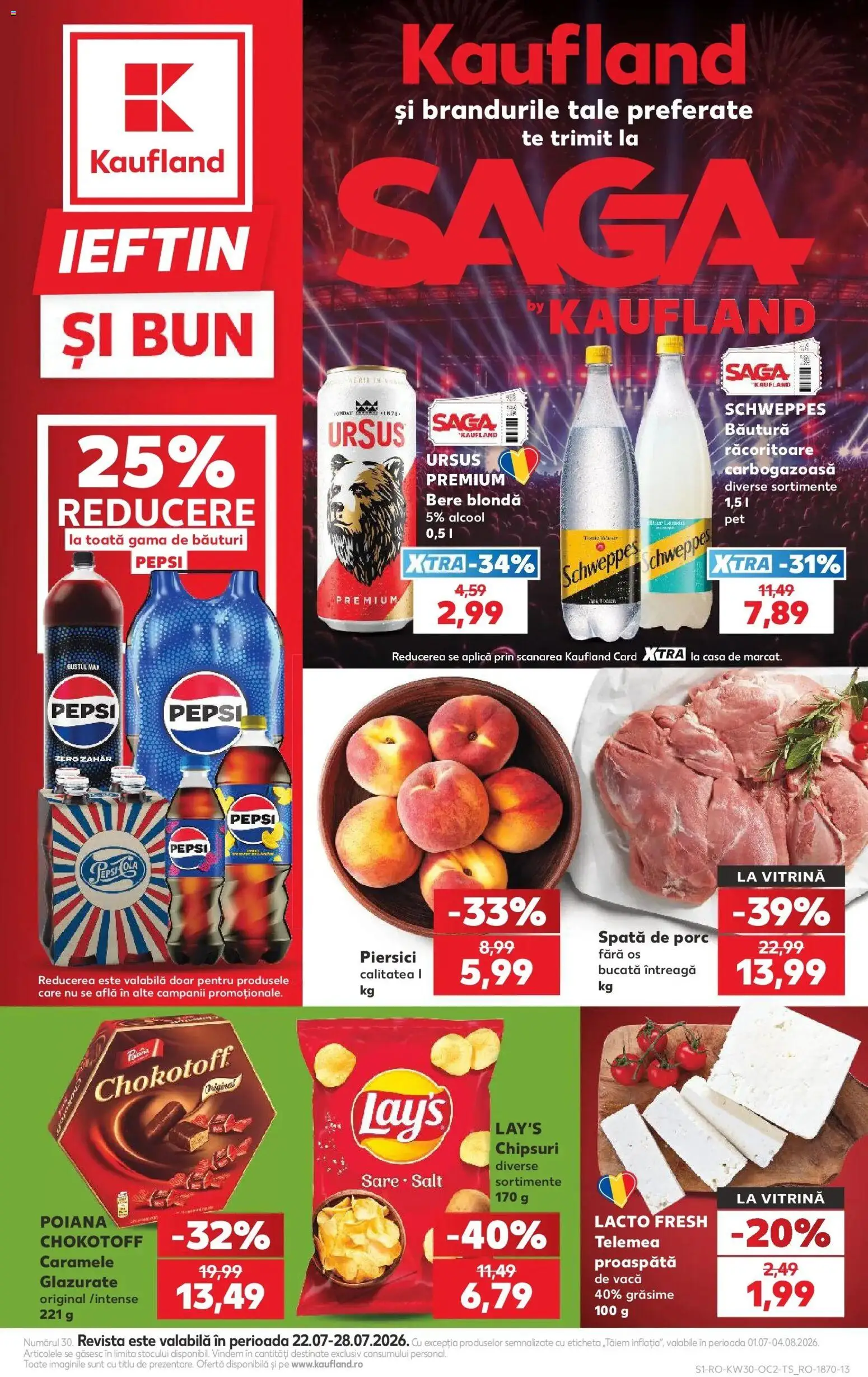 Noul catalog Kaufland – valabil de la 22.07.2026 | Pagină: 1 | Produse: Zero, Schweppes, Bere, Zahăr