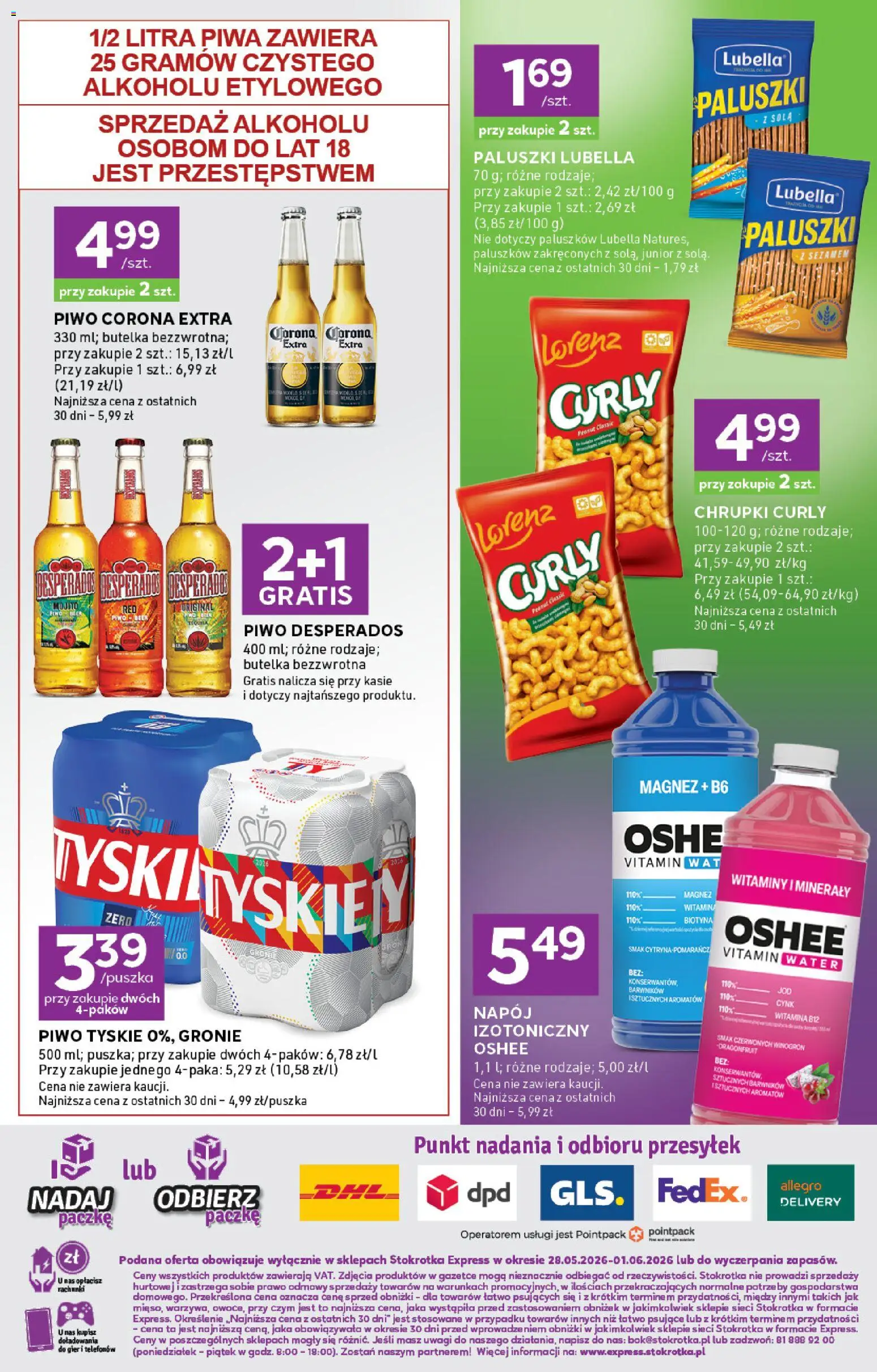 Stokrotka gazetka - Express od 28.05.2026 | Strona: 6 | Produkty: Stokrotka, Tyskie, Tequila, Piwo