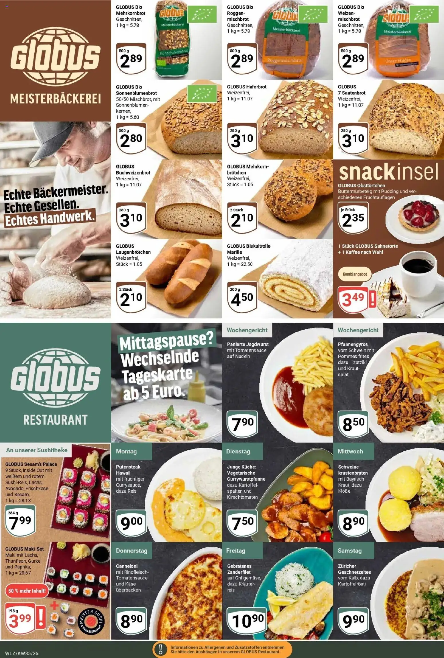 Globus Prospekt Weischlitz (ab 24.08.2026) » Angebote online | Seite: 9 | Produkte: Käse, Pudding, Reis, Nudeln