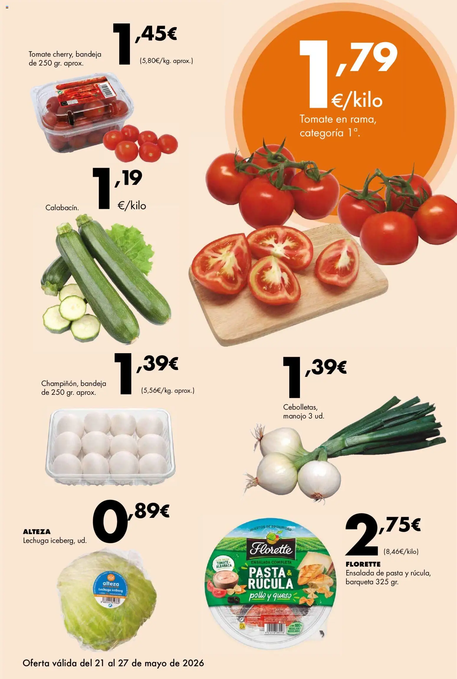 Lupa Supermercados folleto │ válido desde el 21.05.2026 | Página: 5 | Productos: Queso, Té, Ensalada, Bandeja