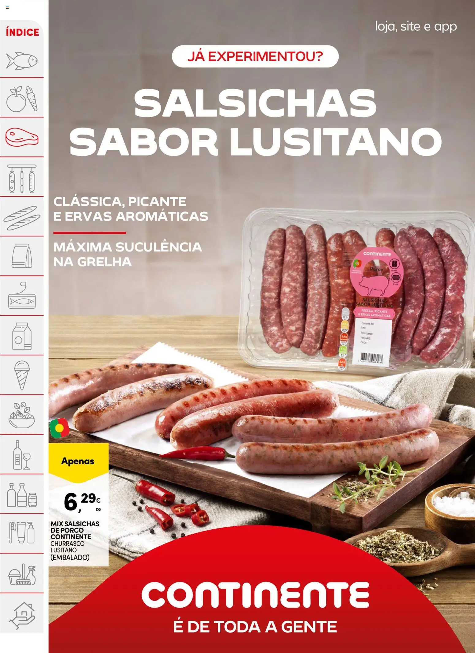 Continente folheto │ válido de 11/08/2026 | Página: 12 | Produtos: Ervas aromáticas, Salsichas