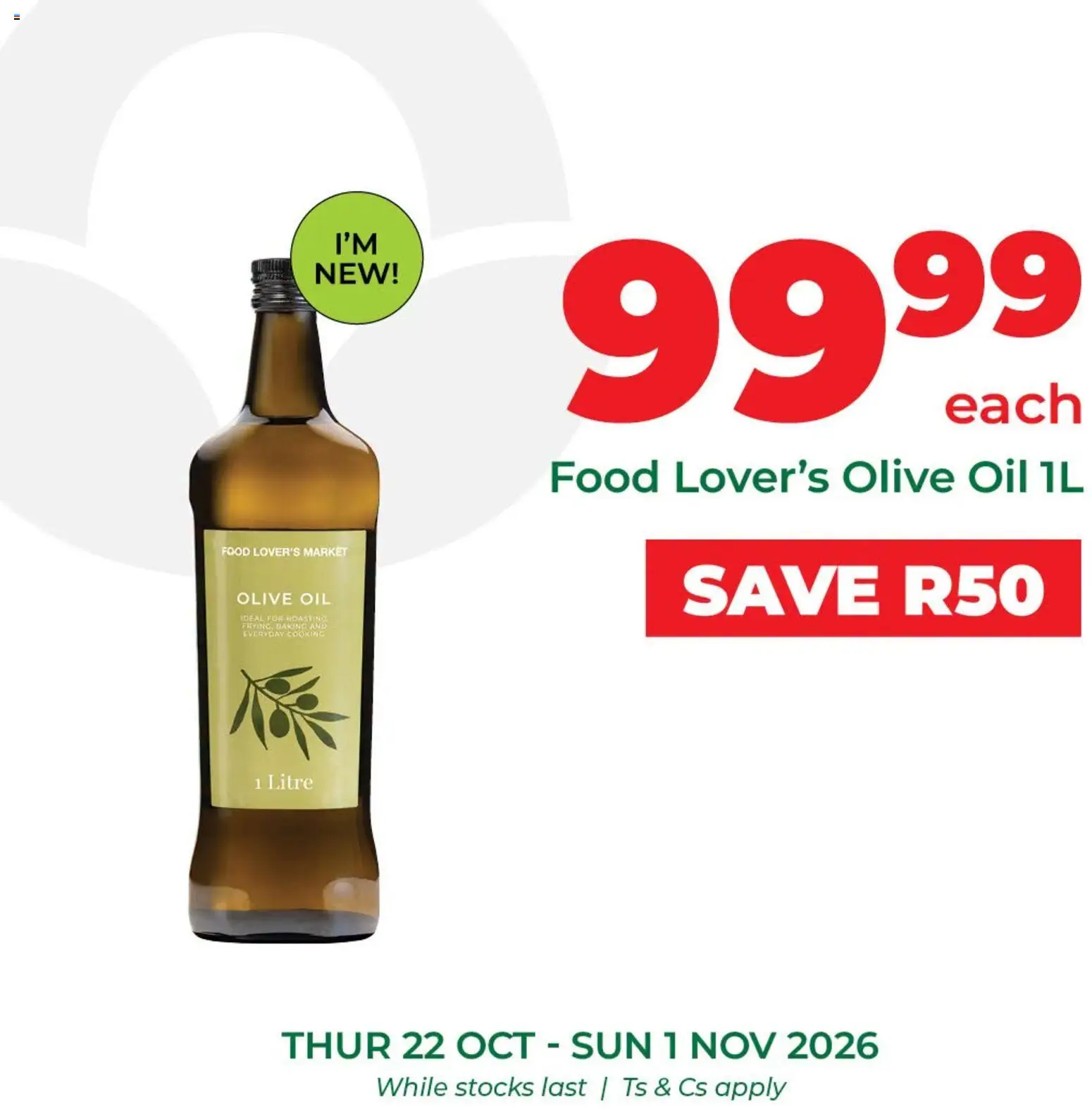 New Food Lover's Market catalogue – valid from 22/10/2026 | Page: 6 | Products: Oil