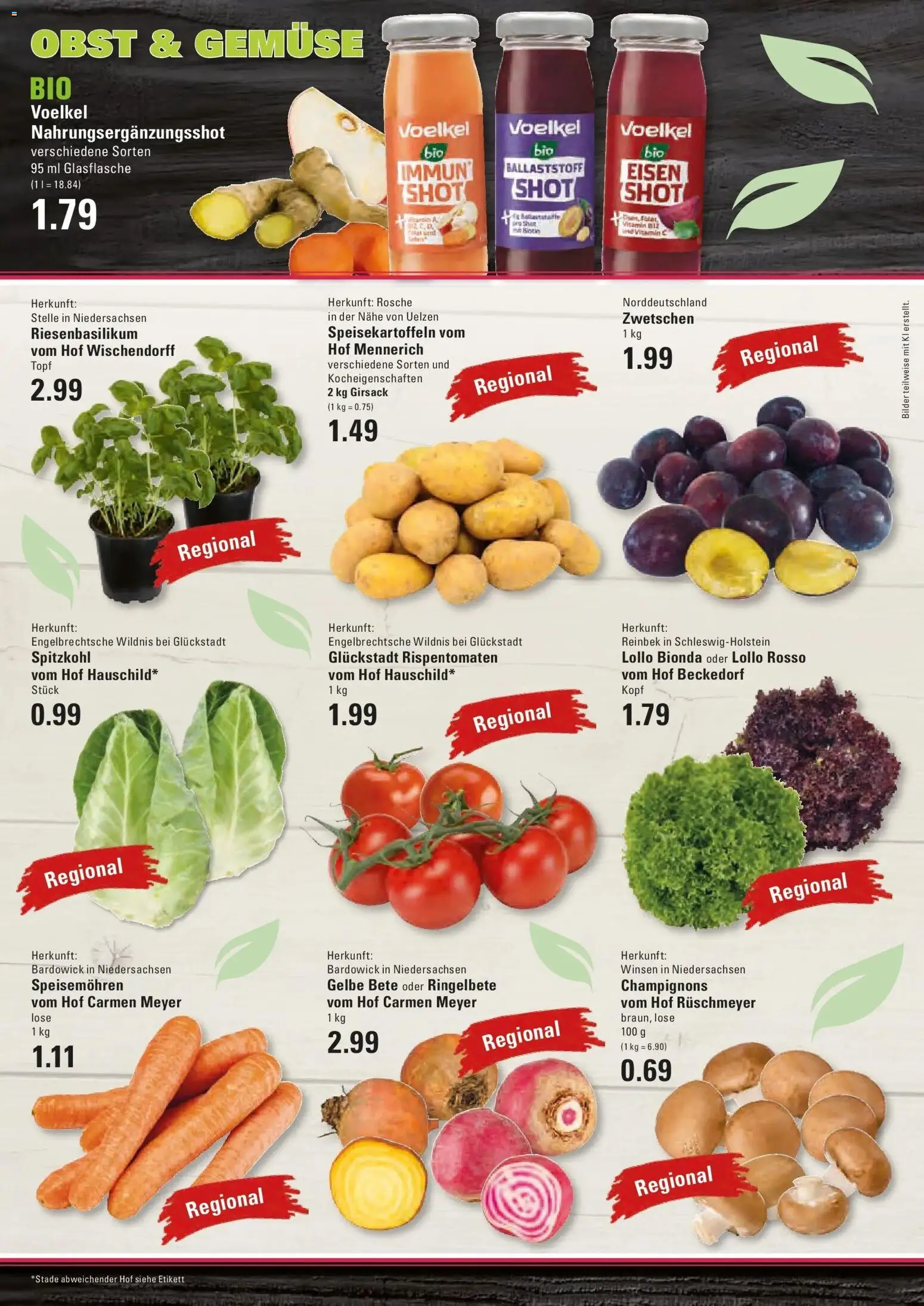 Edeka Prospekt Prisdorf (ab 10.08.2026) » Angebote Online | Seite: 2 | Produkte: Champignons, Bilder, Gemüse, Obst
