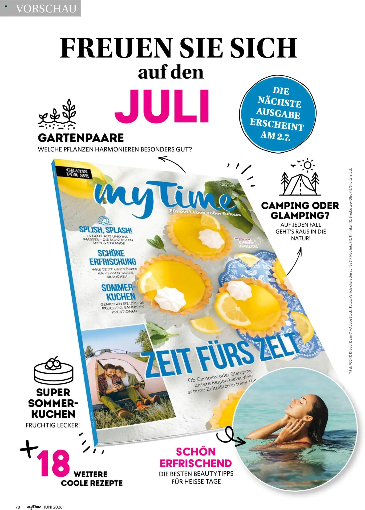 Combi myTime Juni 2026 – gültig ab 01.06.2026 | Seite: 78 | Produkte: Wasser, Kuchen, Zitronen