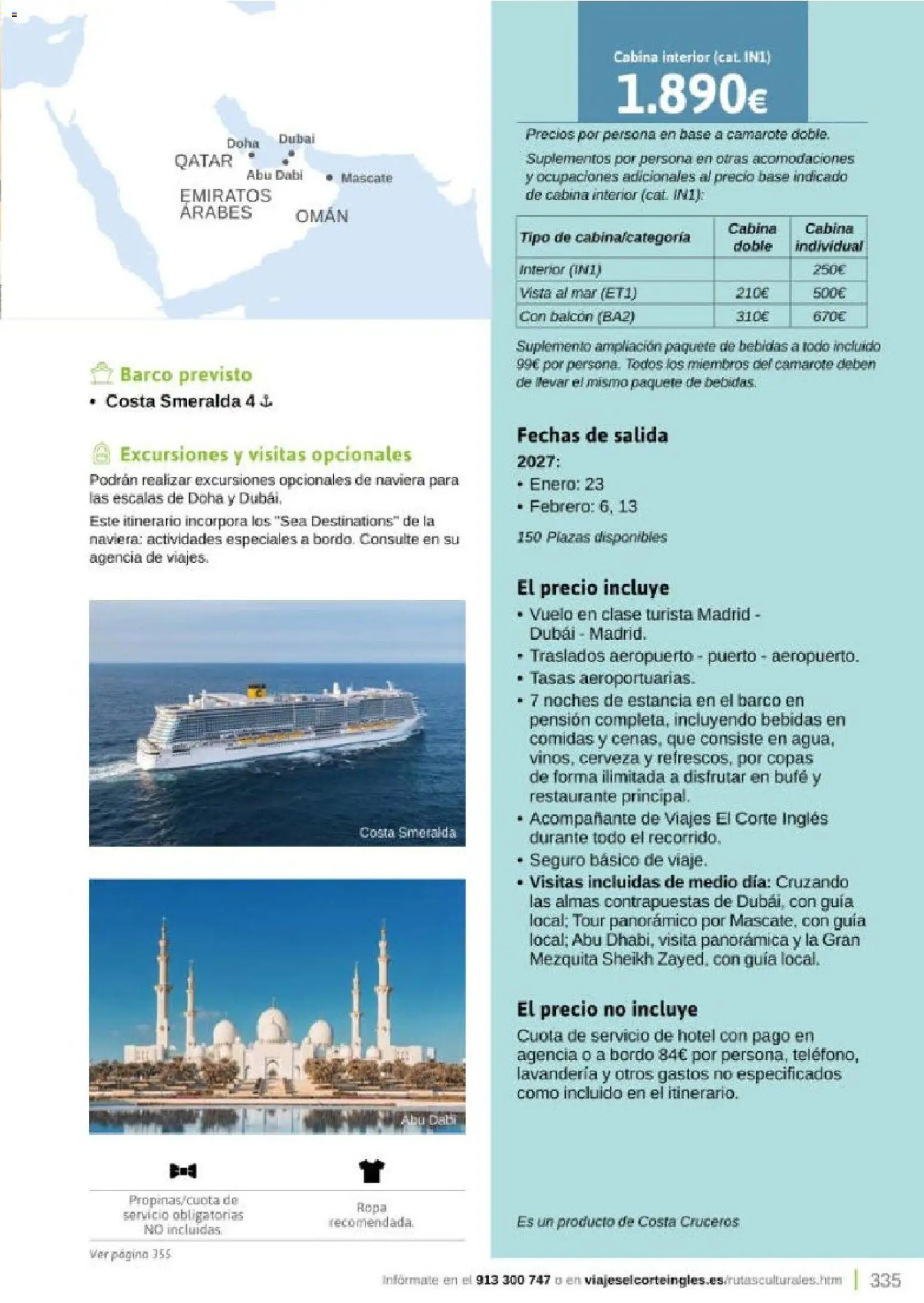 Viajes El Corte Inglés Rutas Culturales de la Comunidad de Madrid │ válido desde el 01.04.2026 | Página: 335 | Productos: Cerveza, Ropa