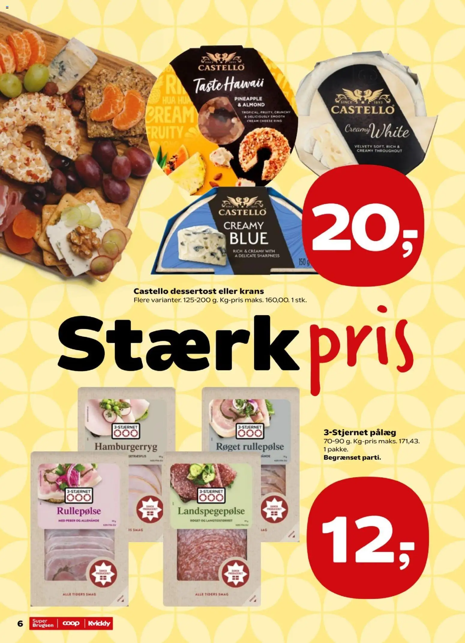 Super Brugsen tilbudsavis – gyldig fra 01/10/2026 | Side: 6 | Produkter: Pålæg, Rullepølse, Is, Hamburgerryg