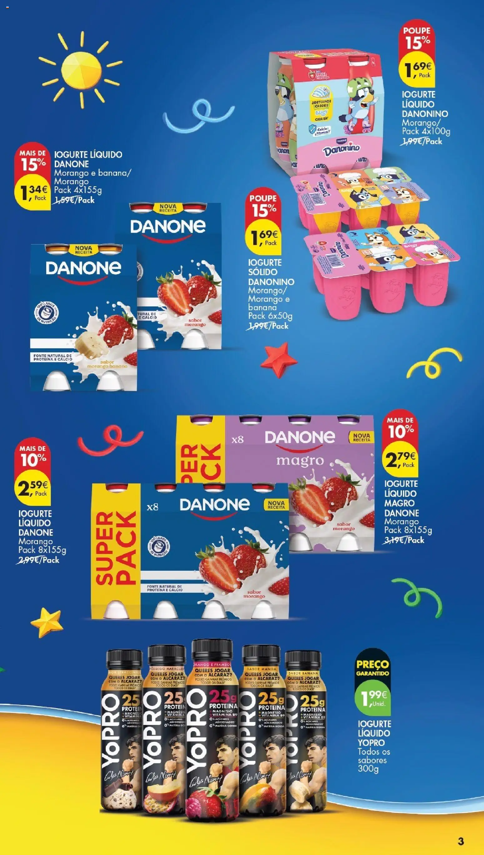 Pingo Doce Special Iogurtes Julho 2026 │ válido de 14/07/2026 | Página: 3 | Produtos: Cálcio, Iogurte, Iogurte liquido, Proteina