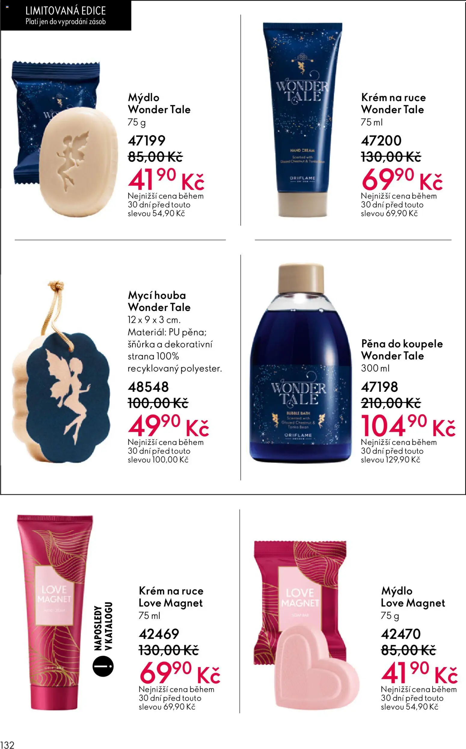 Oriflame katalog č. 08/2026 od 27.05.2026 | Strana: 132 | Produkty: Krém na ruce, Mýdlo, Pěna do koupele, Krém
