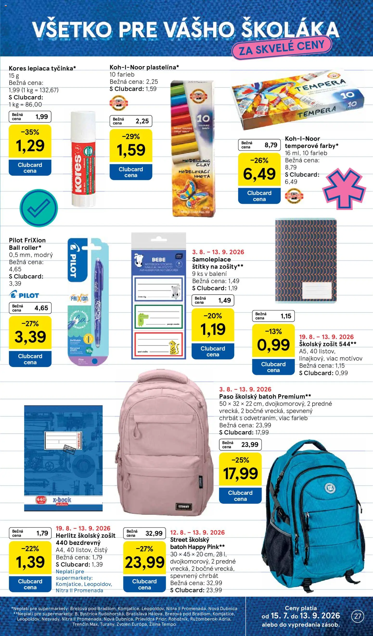 Nové Tesco akcie – leták je platný od 19.08.2026 | Strana: 27