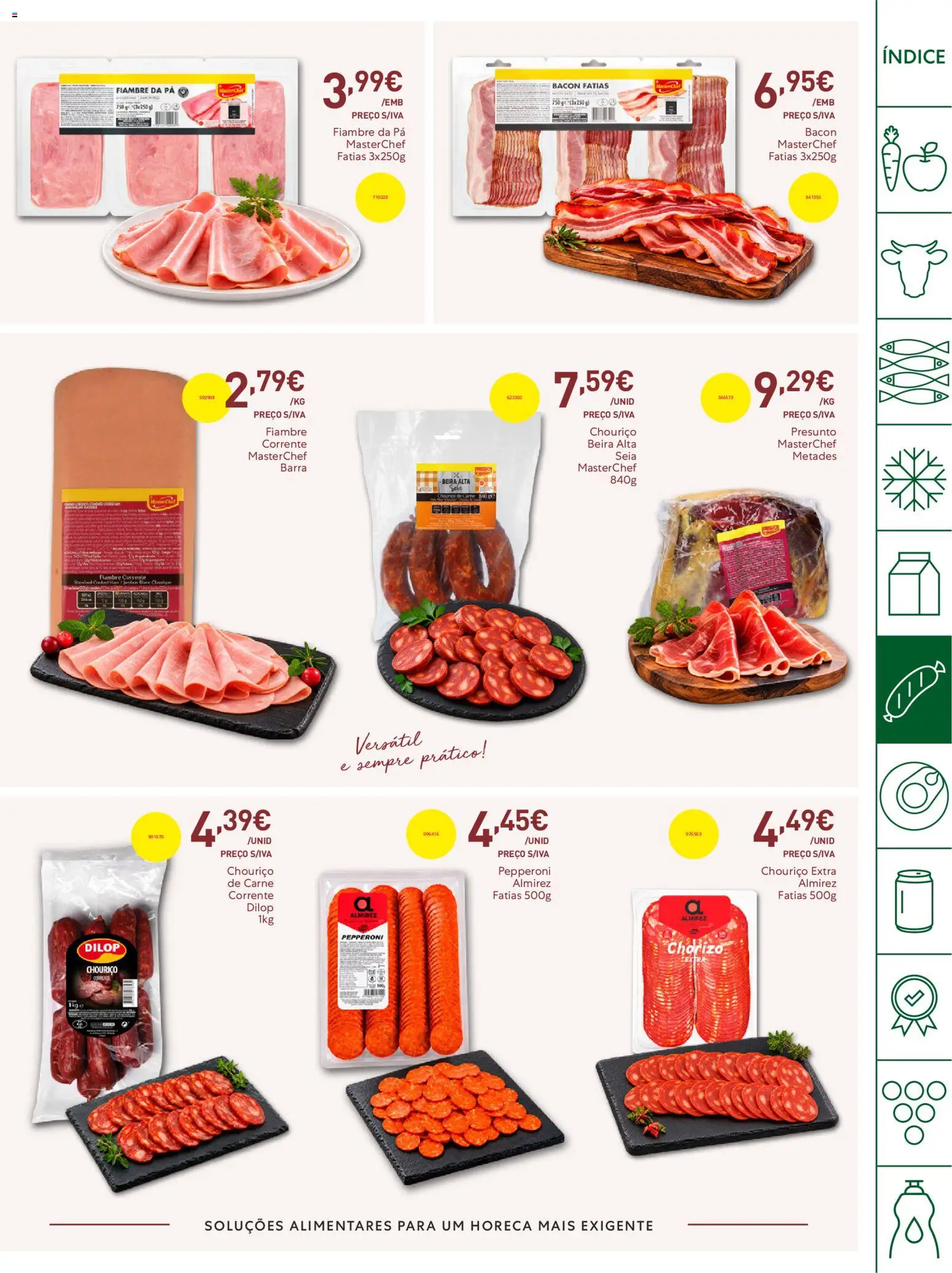 Recheio Horeca │ válido de 15/09/2026 | Página: 13 | Produtos: Fiambre, Bacon, Presunto, Pá