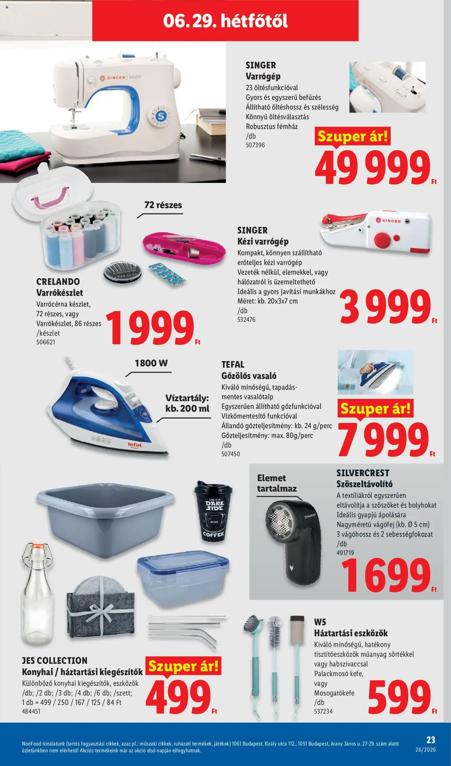 Lidl akciós ujság - amely érvényes a következő dátumtól: 25.06.2026 | Oldal: 23