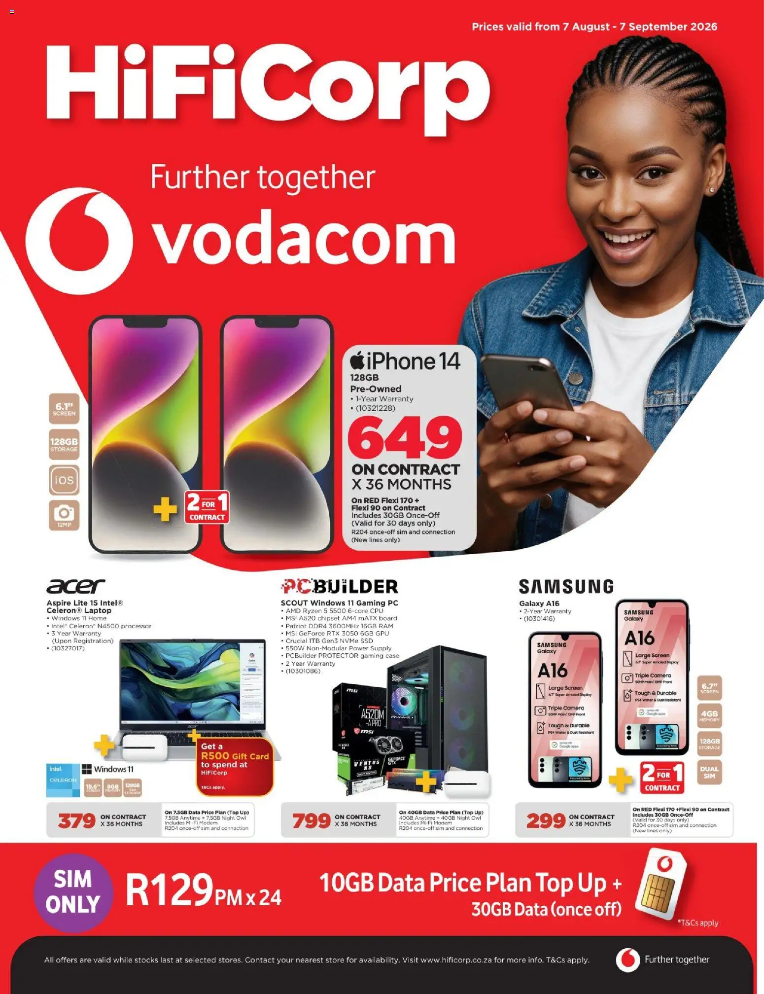 New HiFi Corp catalogue – valid from 07/08/2026 | Page: 1 | Products: Sim, PC, Camera, Water