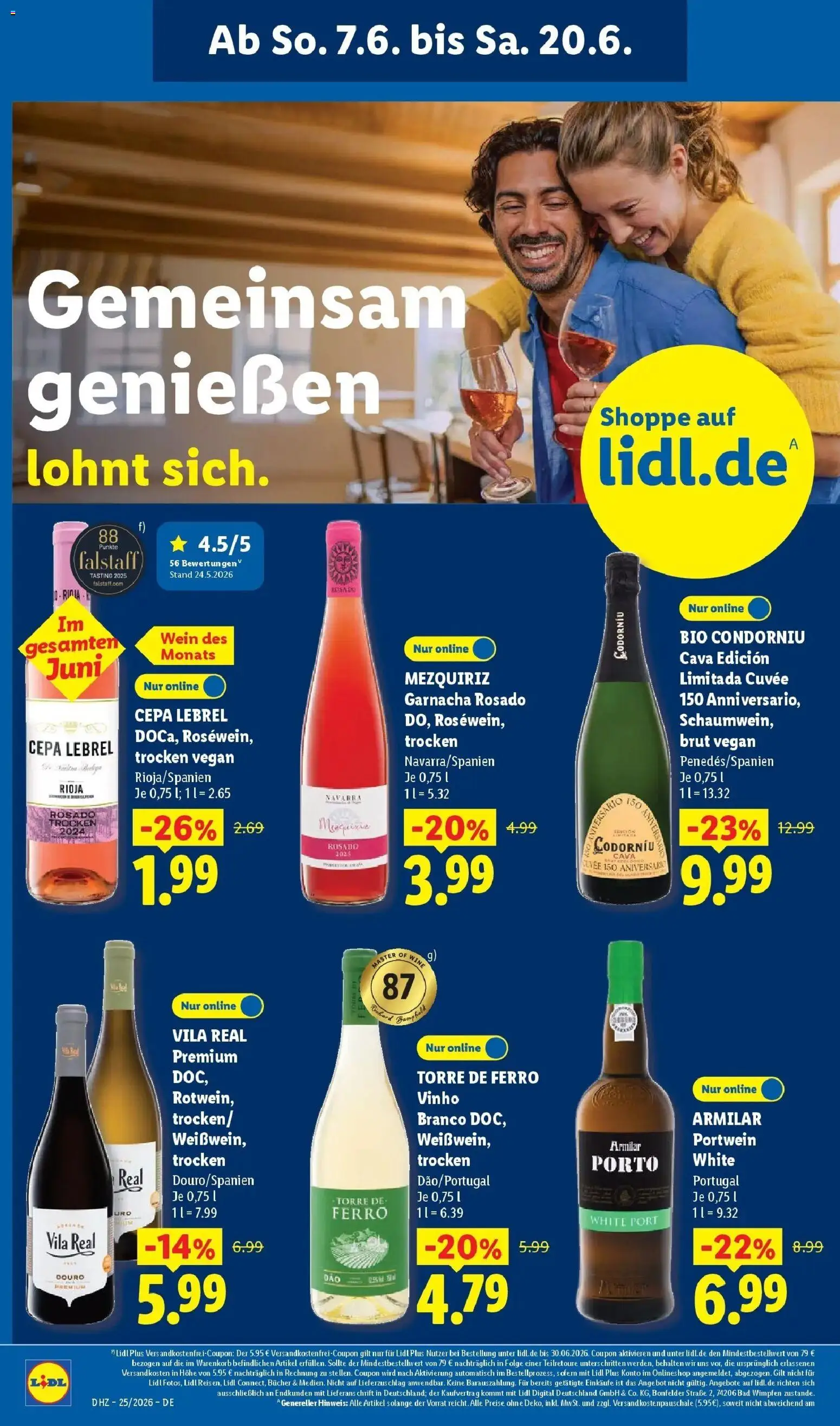 Lidl Prospekt Mahlow – gültig ab 15.06.2026 | Seite: 62 | Produkte: Bad, Wein