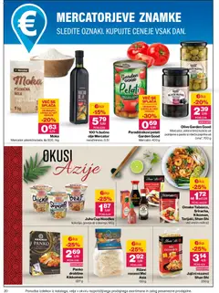 Mercator katalog akcije – veljaven od 20.08.2026 | Stran: 20 | Izdelki: Omake, Moka, Bučno olje, Juha