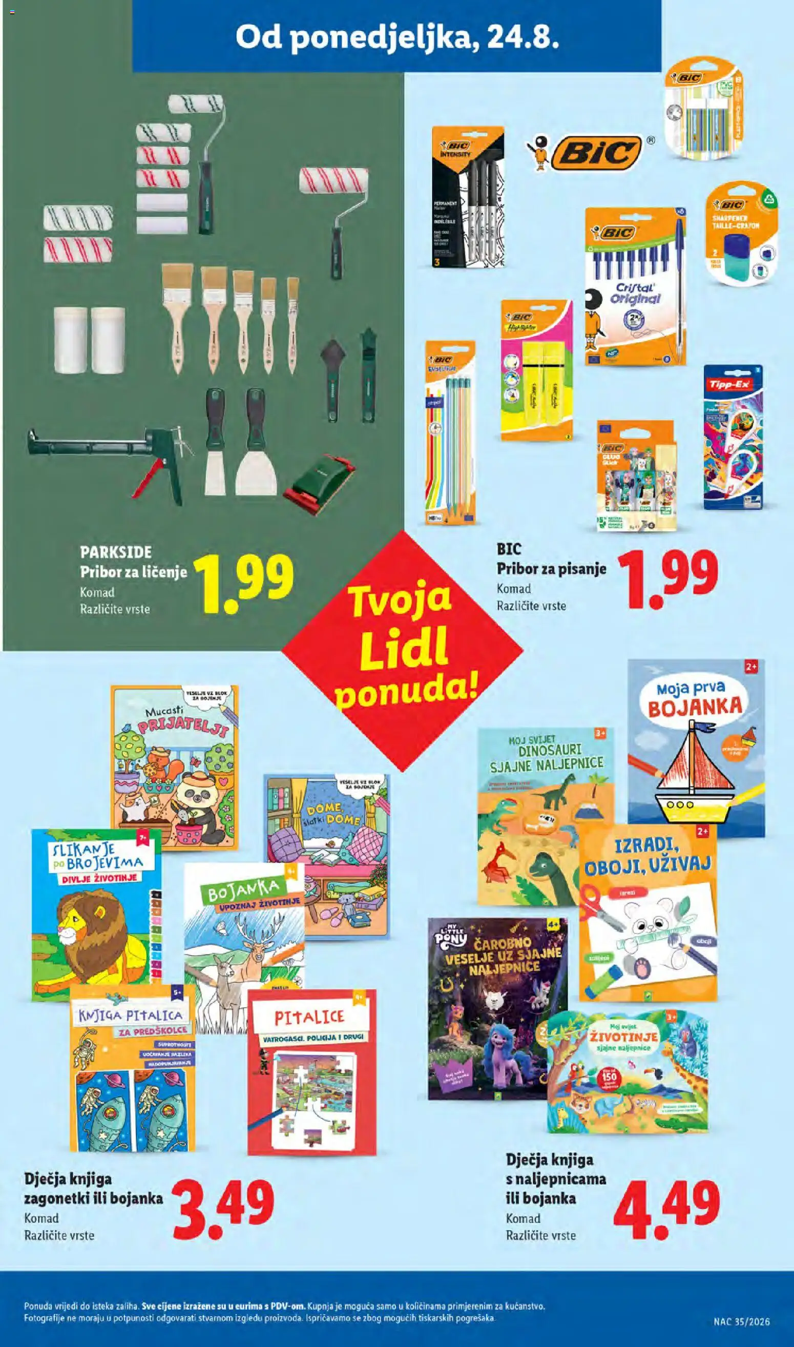Lidl katalog | vrijedi od 24.08.2026 | Stranica: 27 | Proizvodi: Puzzle, Knjiga, Parkside