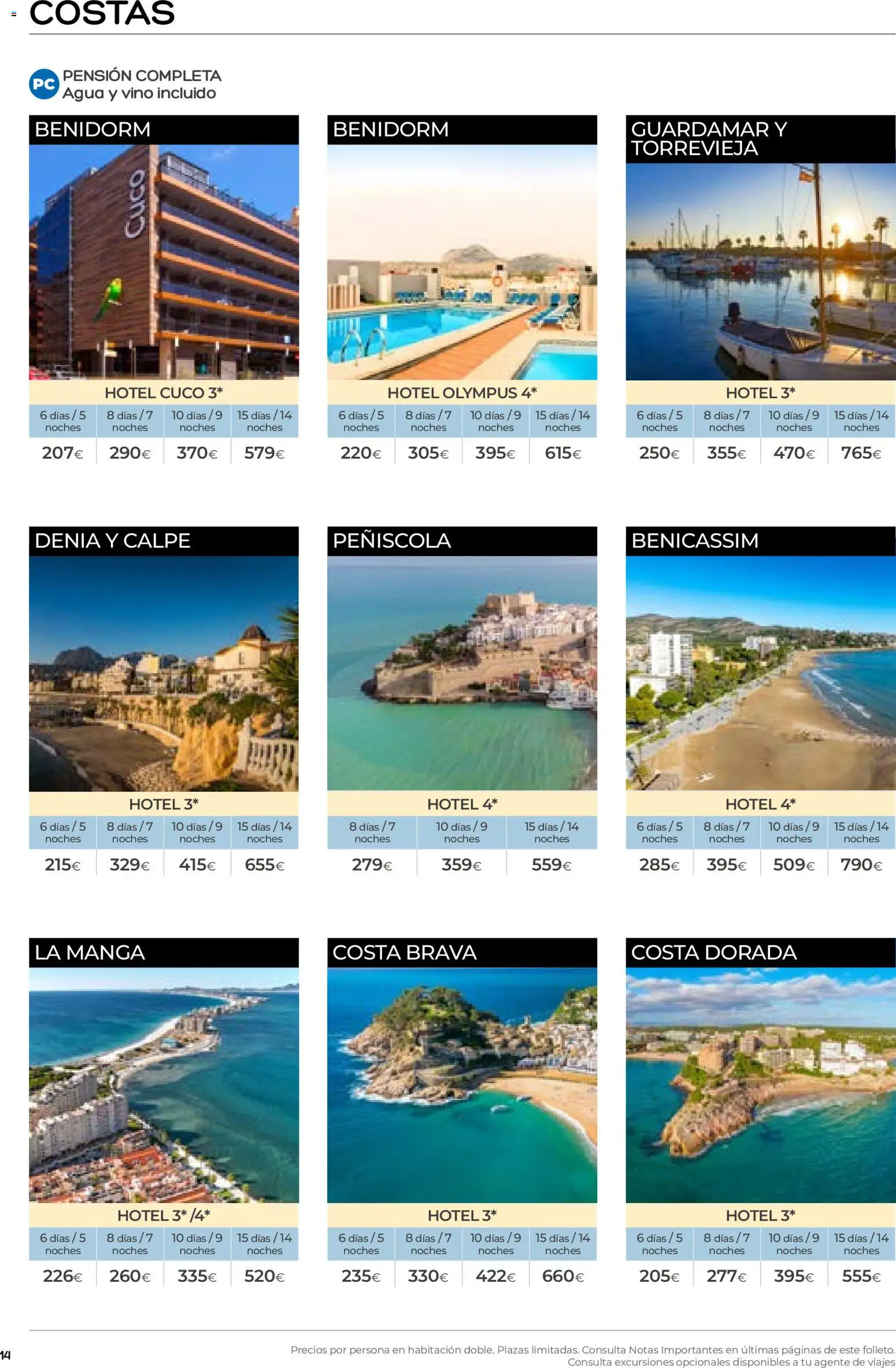 Viajes El Corte Inglés folleto Destinos Otoño y Primavera │ válido desde el 01/07/2026 | Página: 14 | Productos: Vino, Agua