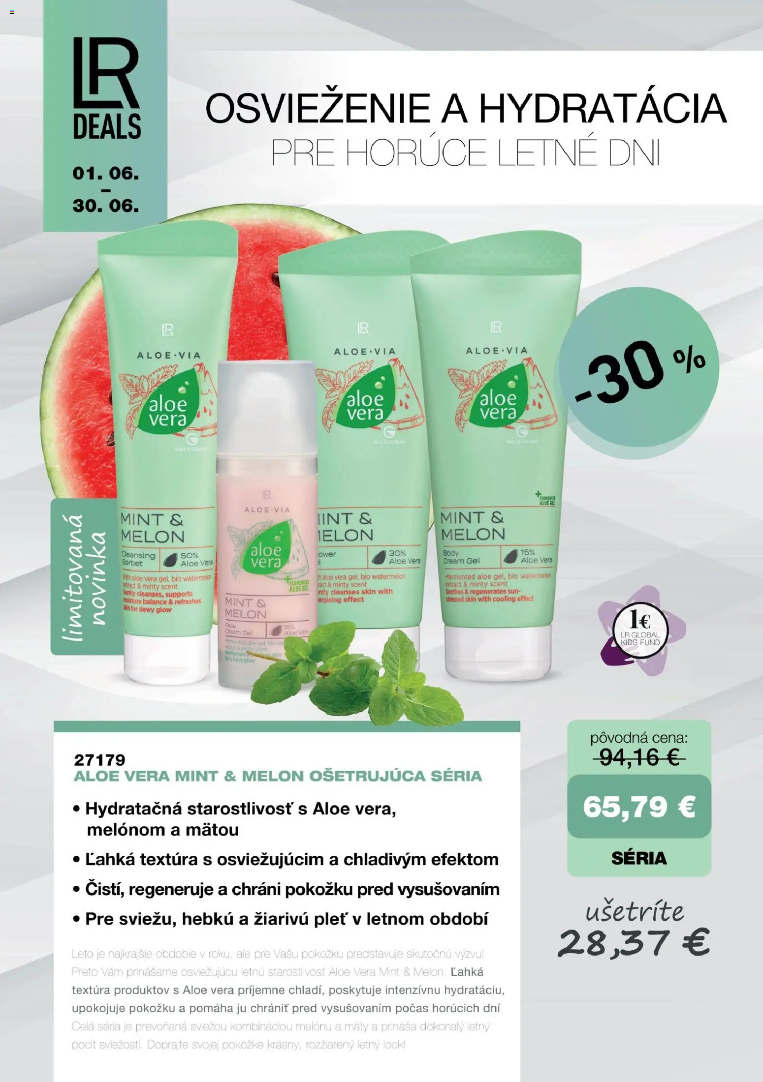 Nové LR akcie – leták je platný od 01.06.2026 | Strana: 8 | Produkty: Sorbet, Melón