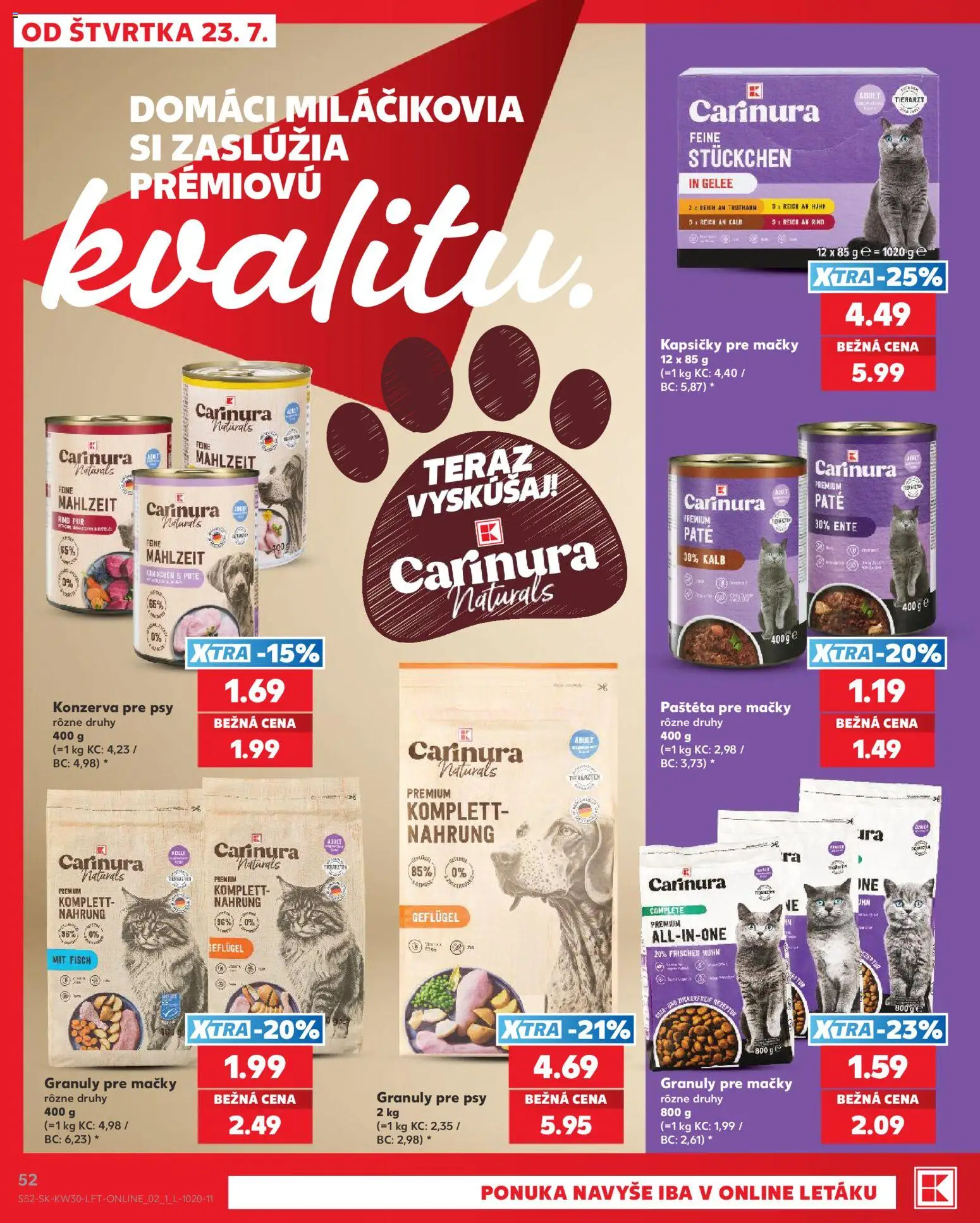 Nové Kaufland akcie – leták je platný od 23.07.2026 | Strana: 52