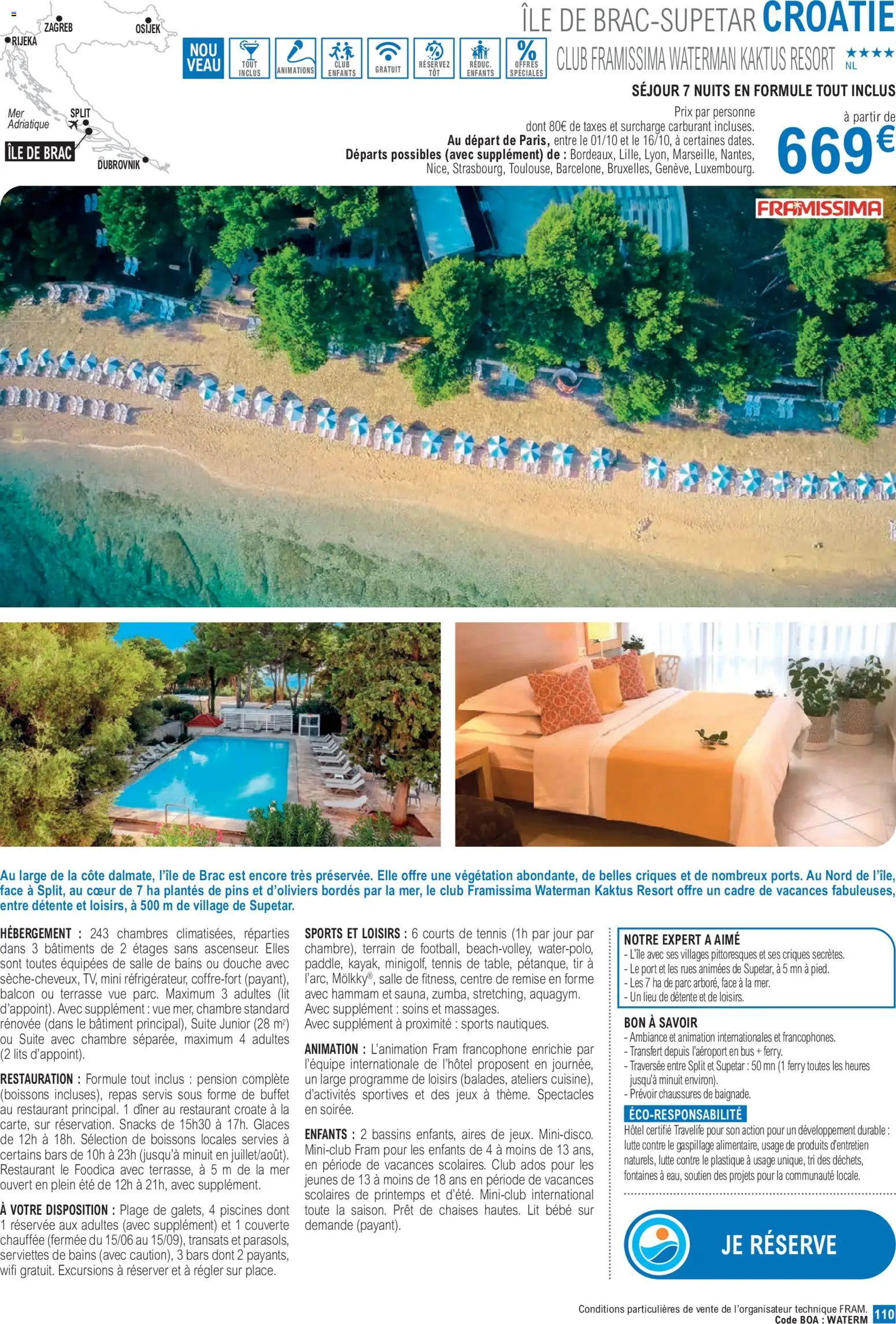 {H1} | Page: 110 | Produits: Boissons, Chaises, Serviettes, Cadre