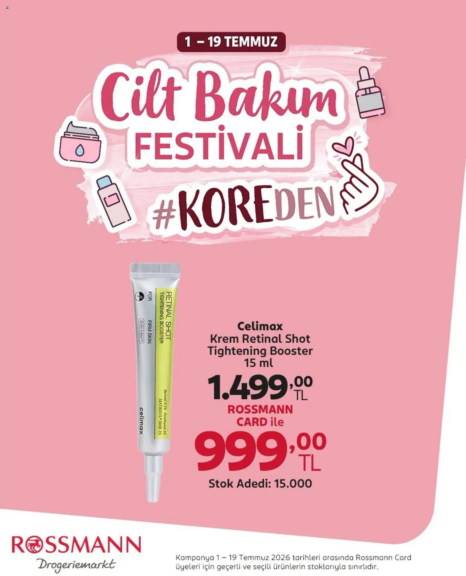 🛍️ Rossmann - Cilt Bakım Festivali, 01 Temmuz 2026 itibariyle » Özel fırsatları keşfedin ve bugün tasarruf edin! 💰