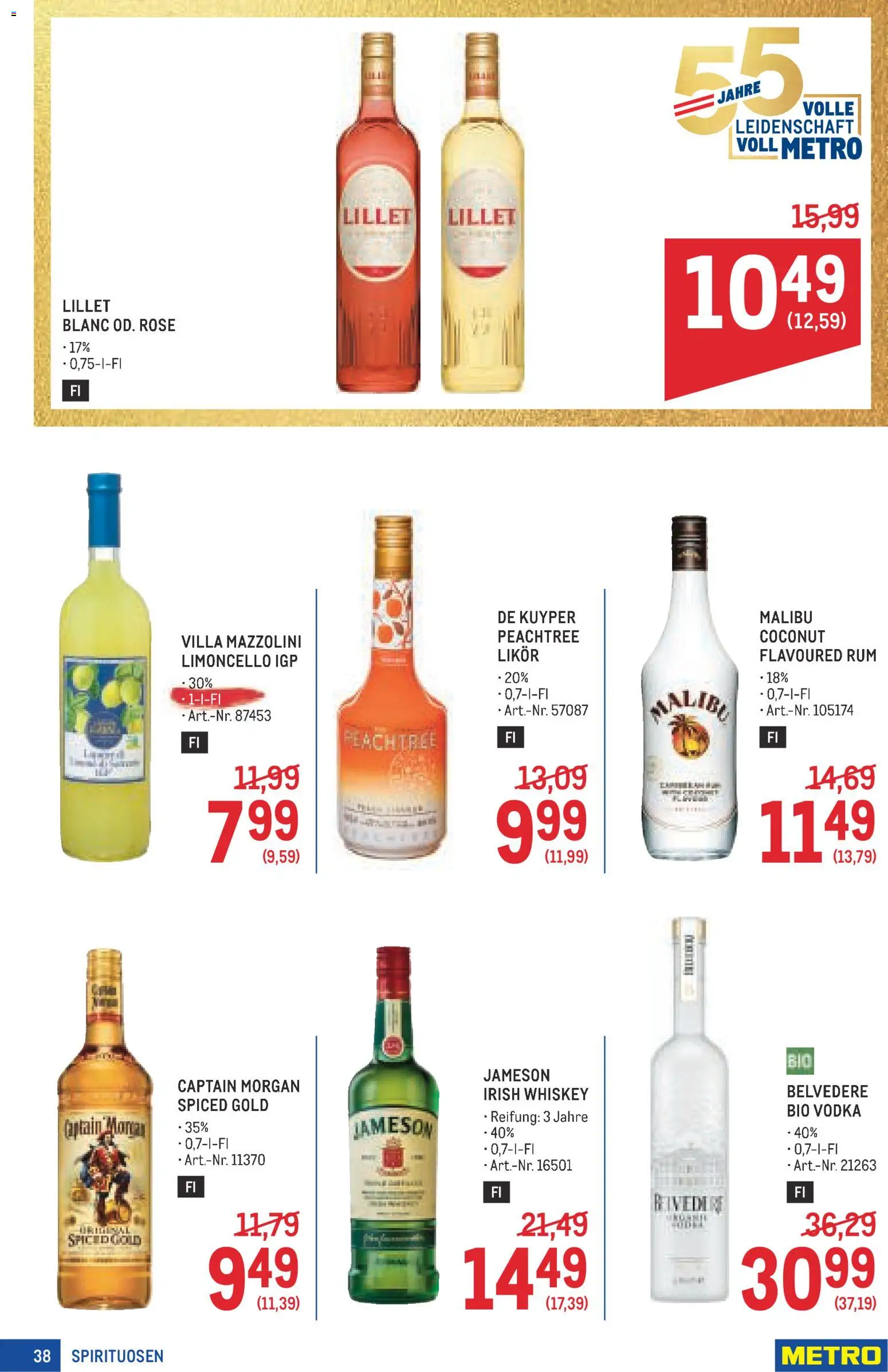 Metro angebote Profi gültig ab 23.07.2026 | Seite: 38 | Produkte: Whiskey