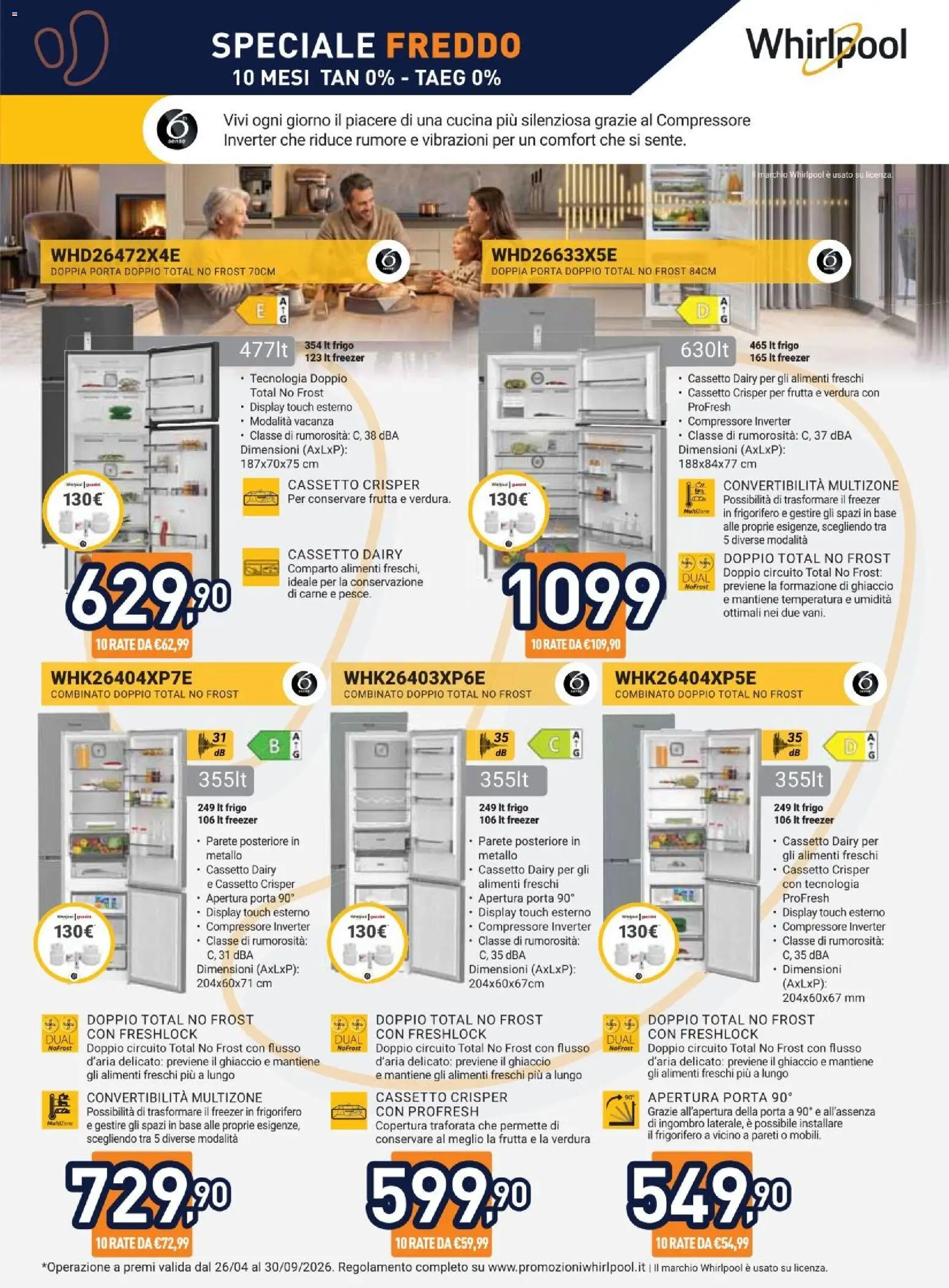 Volantino Unieuro del 03/07/2026 | Pagina: 10 | Prodotti: Compressore, Frutta, Freezer, Frigorifero