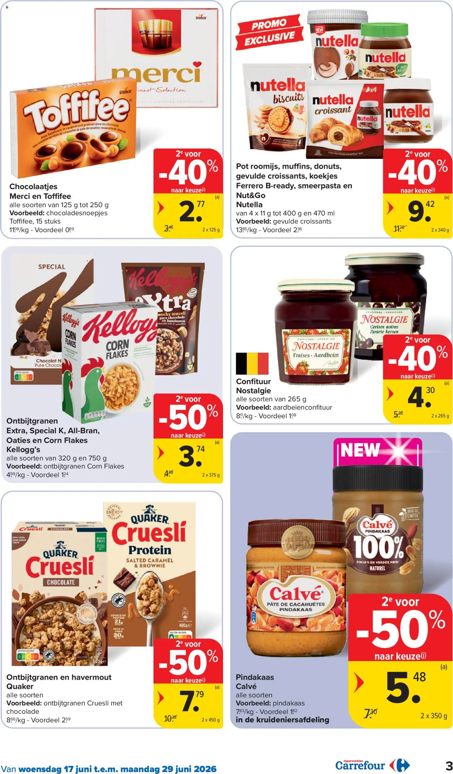 {H1} | Pagina: 3 | Producten: Muesli, Kersen, Pot, Chocolade