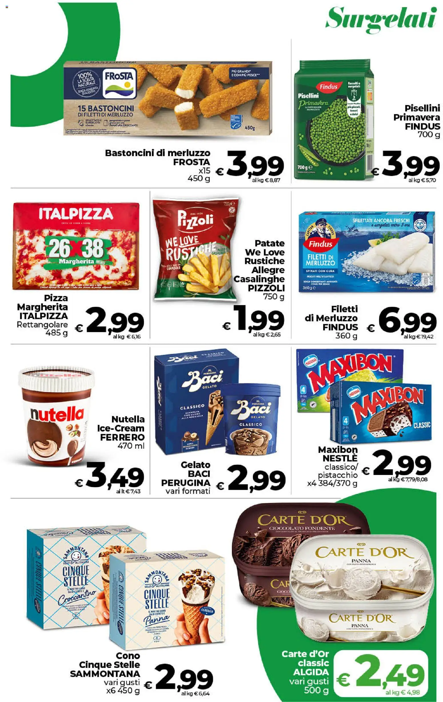 Volantino COOP del 31/07/2026 | Pagina: 13 | Prodotti: Pizza, Pesce, Patate, Nutella