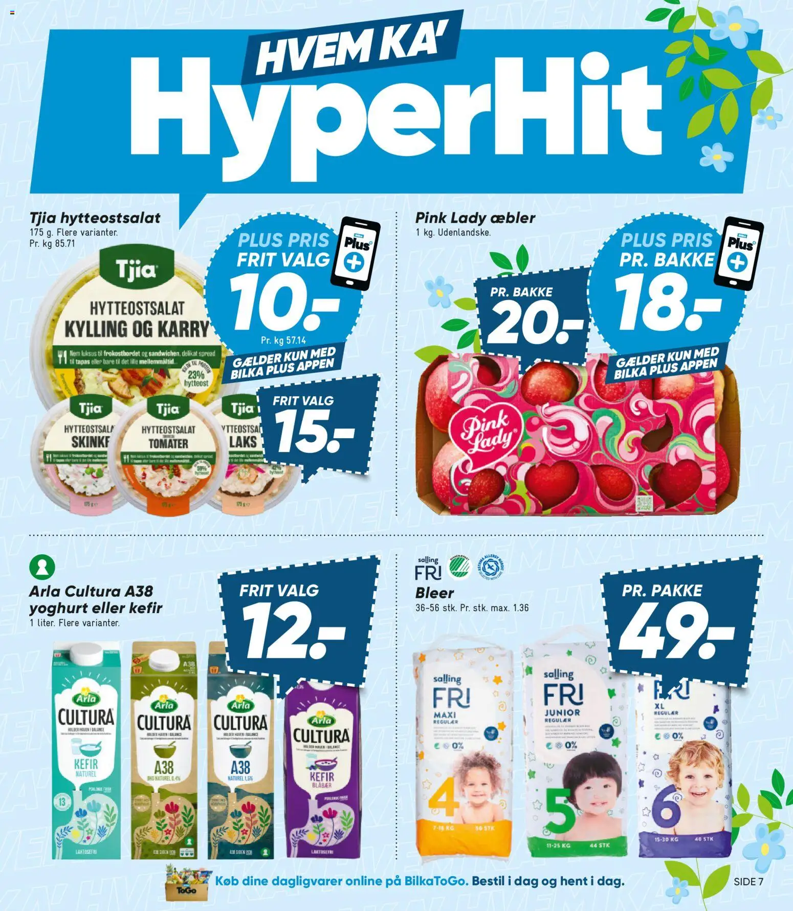 Bilka tilbudsavis – gyldig fra 22.05.2026 | Side: 7 | Produkter: Æbler, Tomater, Hytteost, Bad