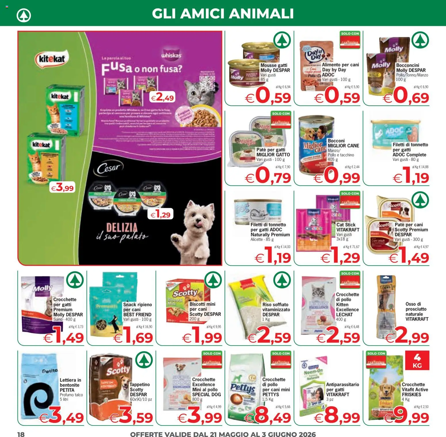 Volantino Eurospar del 21.05.2026 | Pagina: 18 | Prodotti: Riso, Suino, Prosciutto, Profumo