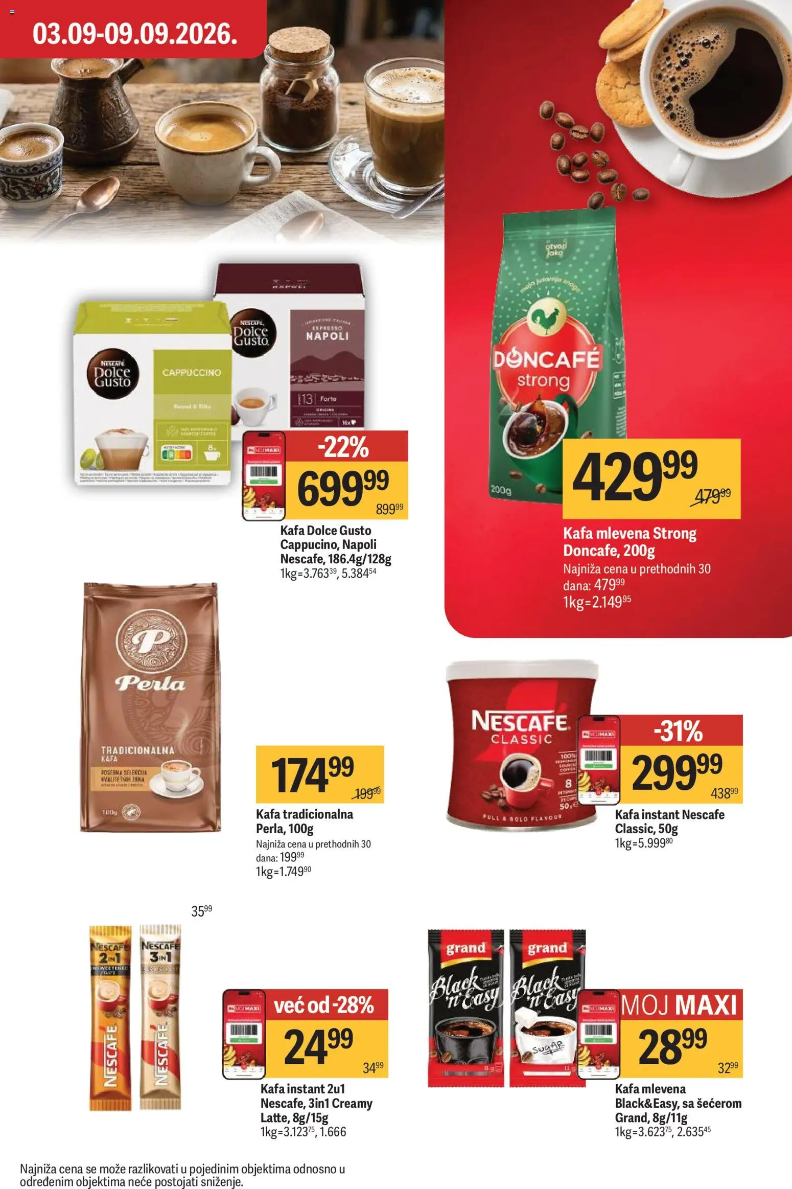 Maxi katalog - važi od 03.09.2026 | Strana: 25 | Proizvode: Dolce Gusto, Doncafe, Kafa, Nescafé
