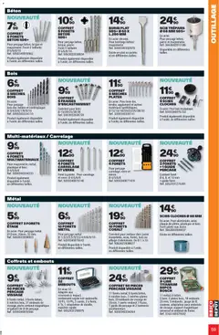 Brico Dépôt - Prévisualisation de Brico Dépôt L'officiel du bricolage valide à partir de 16/06/2026 | Page: 59 | Produits: Adaptateur, Tournevis, Fraises