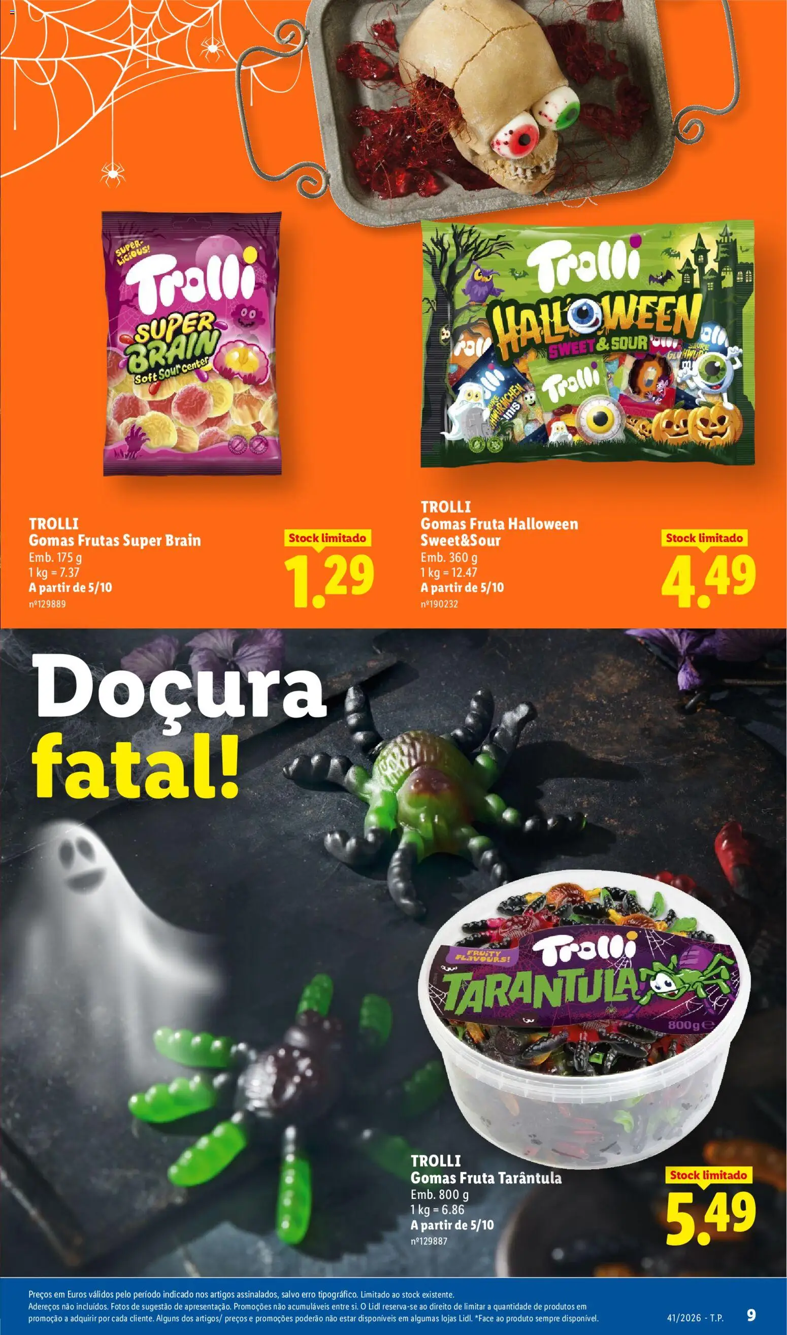 Lidl Folheto Especial Halloween │ válido de 05/10/2026 | Página: 9 | Produtos: Frutas, Gomas