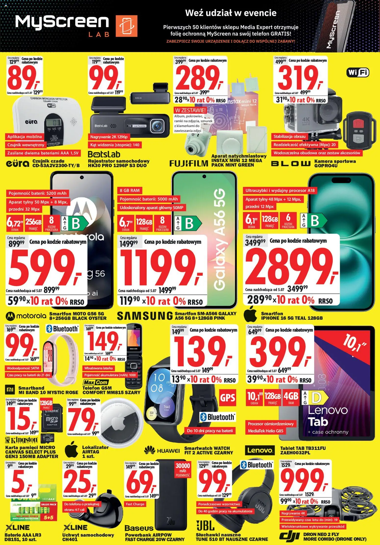 Mediaexpert promocje - Wielkie otwarcie Barlinek od 25.06.2026 | Strona: 4 | Produkty: Tablet, Karta pamięci, Powerbank, Smartband