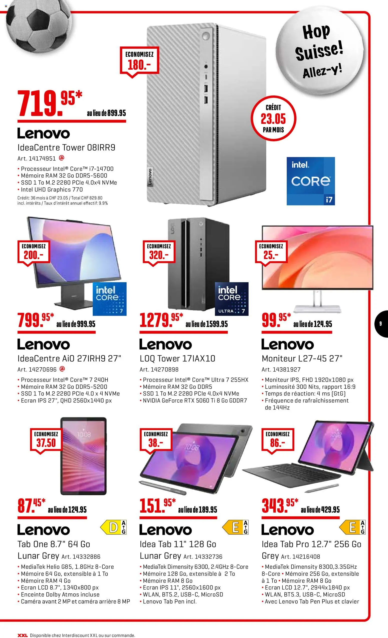 Interdiscount aktionen FR – gültig ab 08.06.2026 | Seite: 9 | Produkte: Lenovo