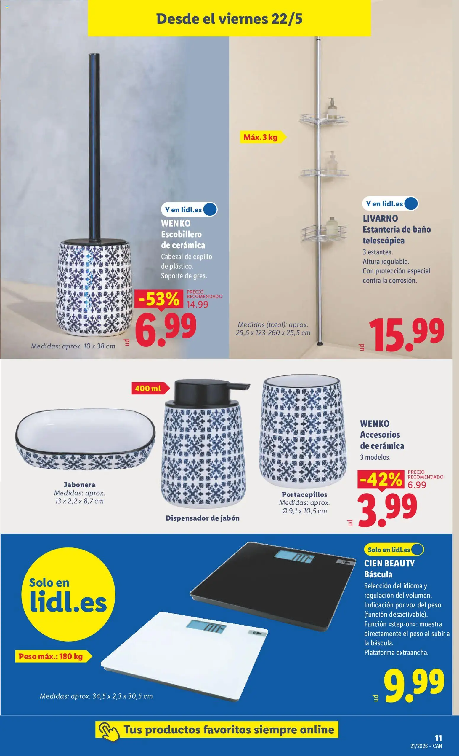 Lidl folleto de bazar │ válido desde el 18.05.2026 | Página: 25 | Productos: Jabón, Dispensador, Peso, Baño