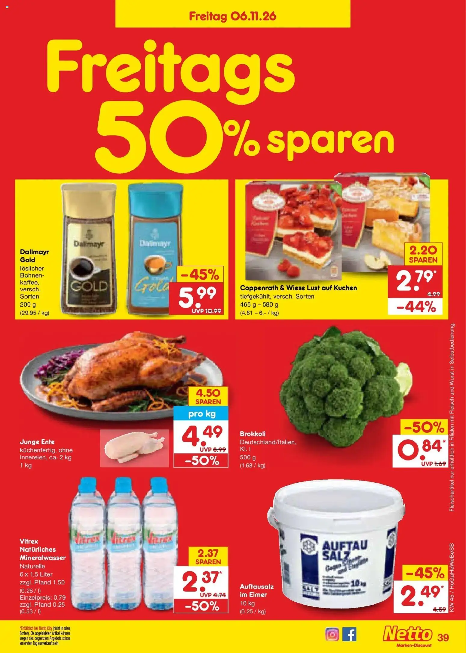 Netto Marken-Discount Prospekt Oldenburg – gültig ab 02.11.2026 | Seite: 59 | Produkte: Mineralwasser, Wurst, Fleisch, Ente