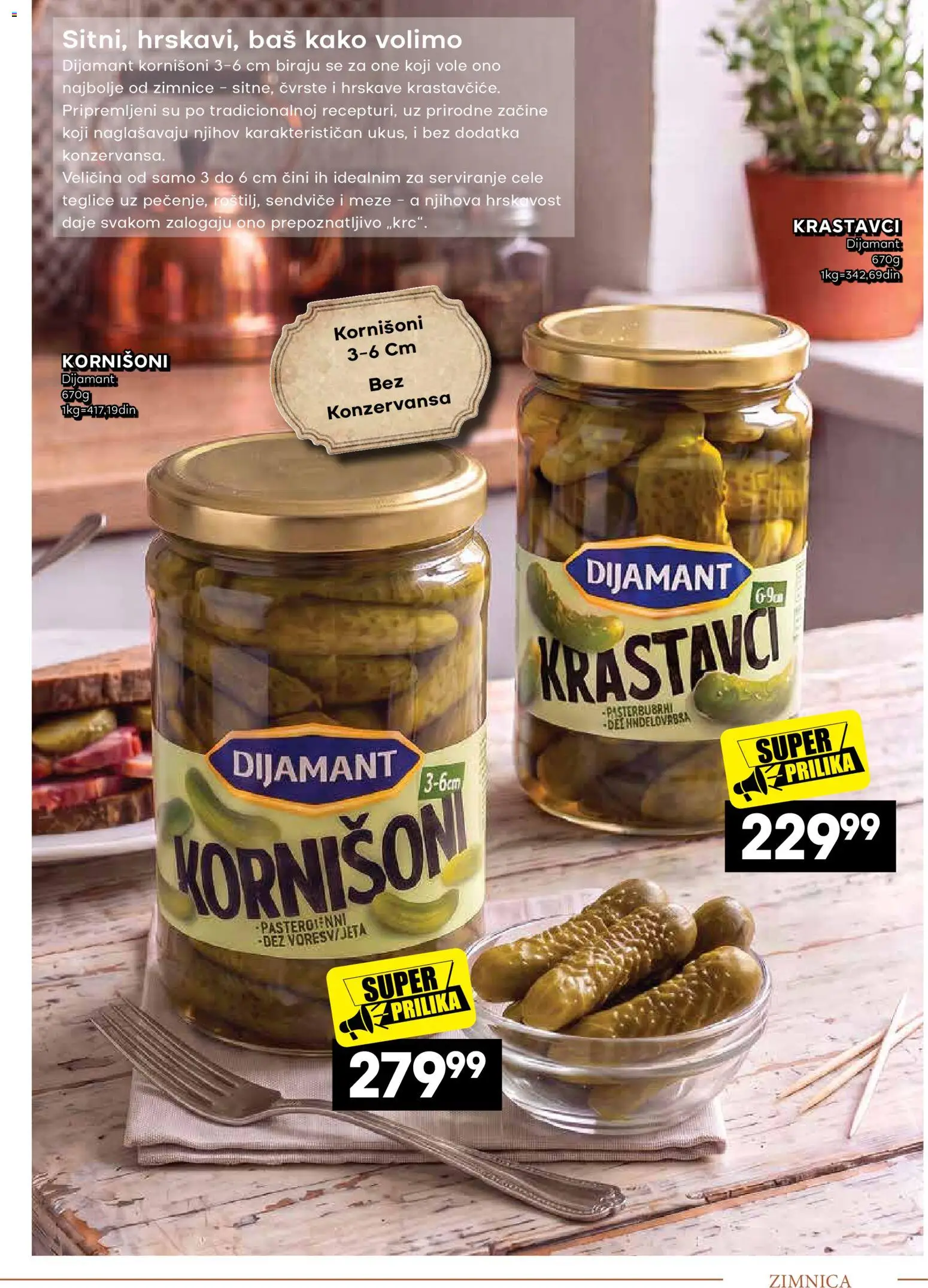 Mercator katalog - važi od 14.09.2026 | Strana: 13 | Proizvode: Krastavci, Kornišoni