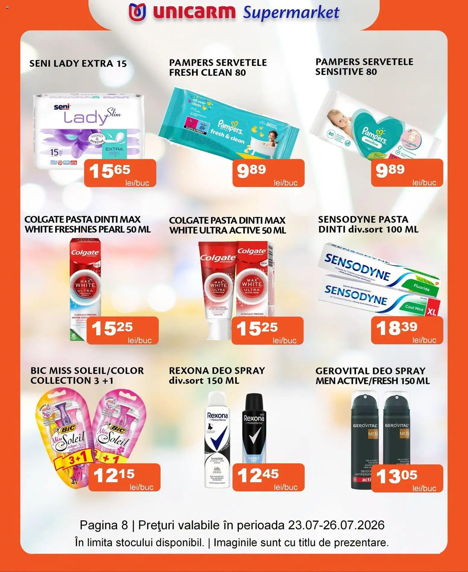 Noul catalog Unicarm – valabil de la 23.07.2026 | Pagină: 8 | Produse: Pomelo