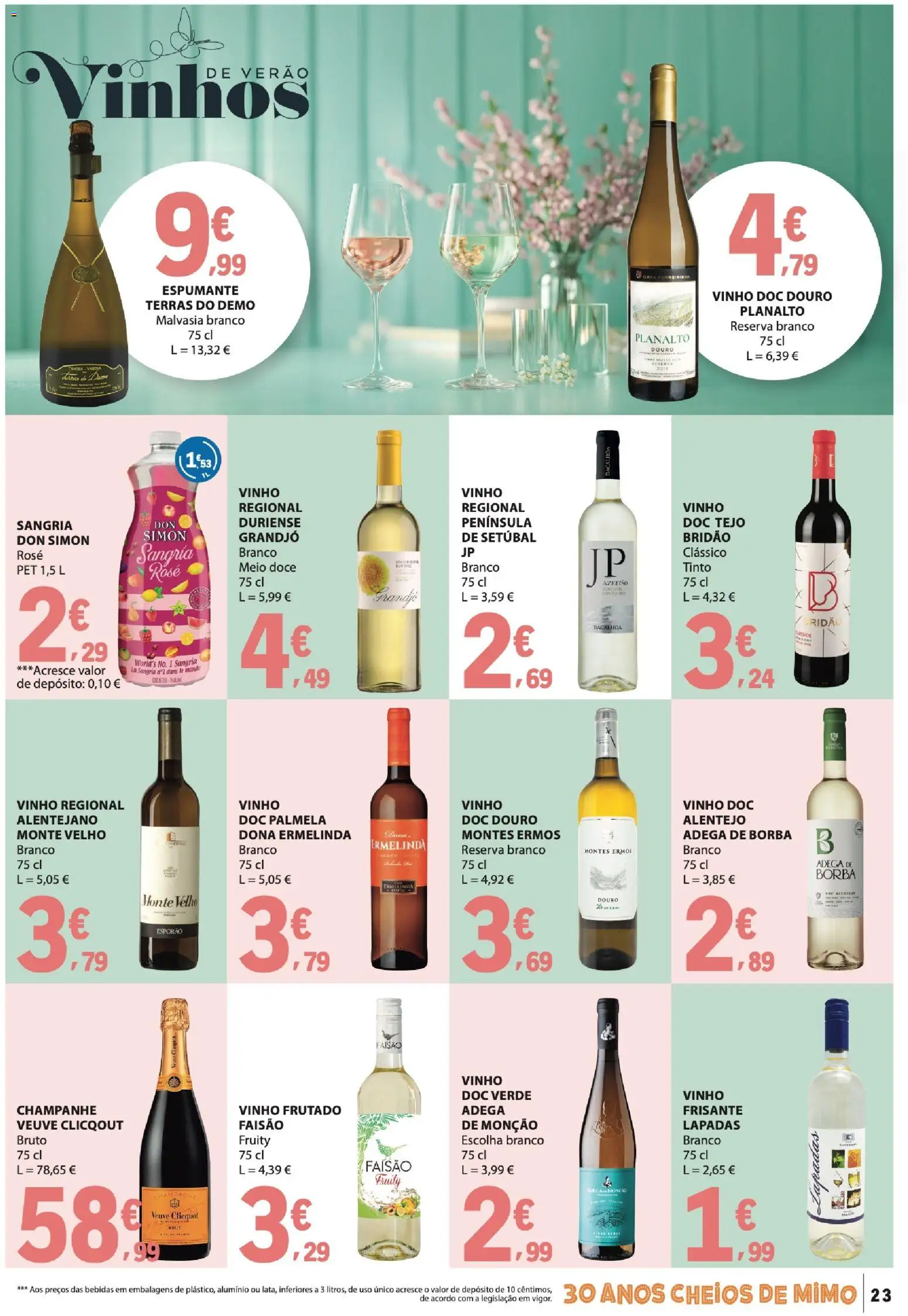 E.Leclerc folheto │ válido de 11.06.2026 | Página: 23 | Produtos: Espumante, Champagne, Vinho