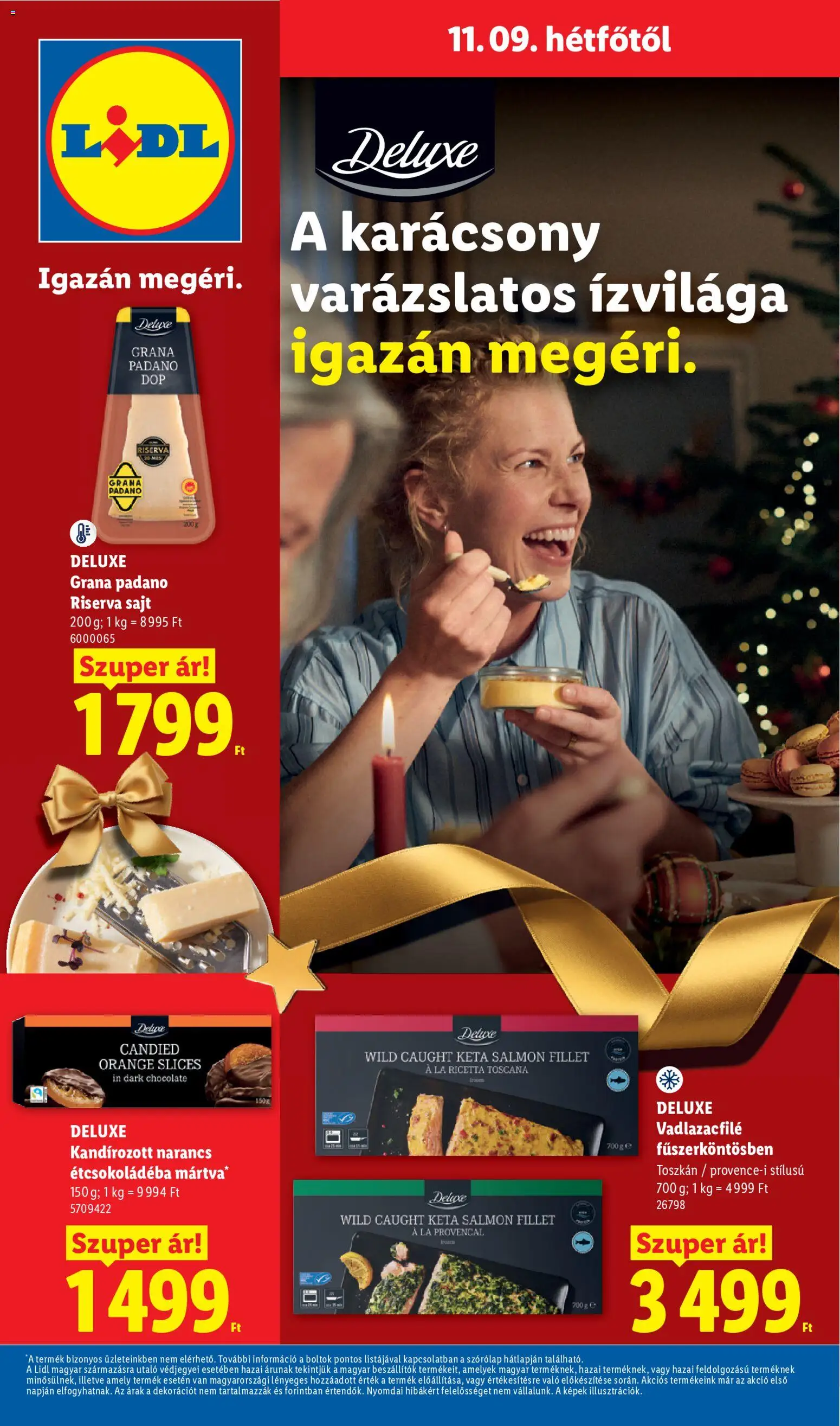 Lidl akciós ujság - amely érvényes a következő dátumtól: 2026.11.09. | Oldal: 1