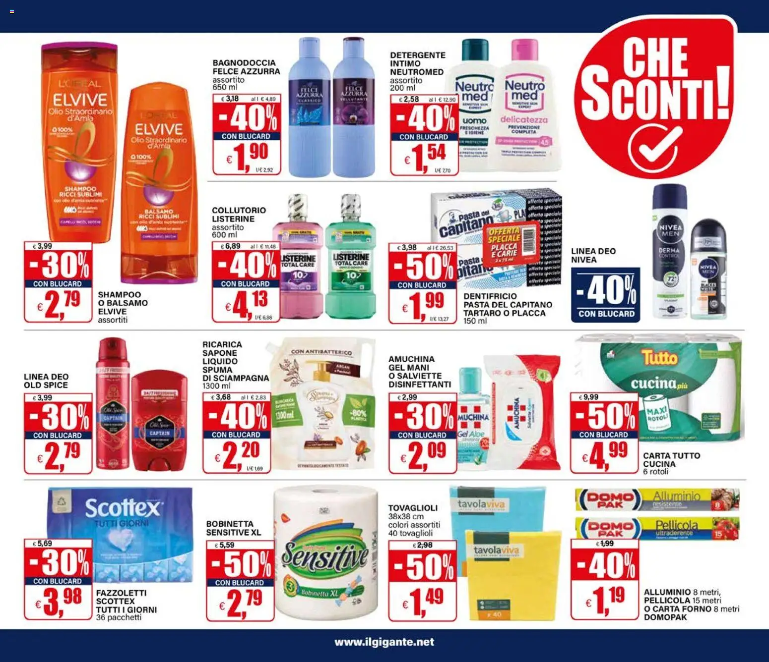 Volantino Il Gigante del 30/07/2026 | Pagina: 31 | Prodotti: Shampoo, Collutorio, Intimo, Pellicola