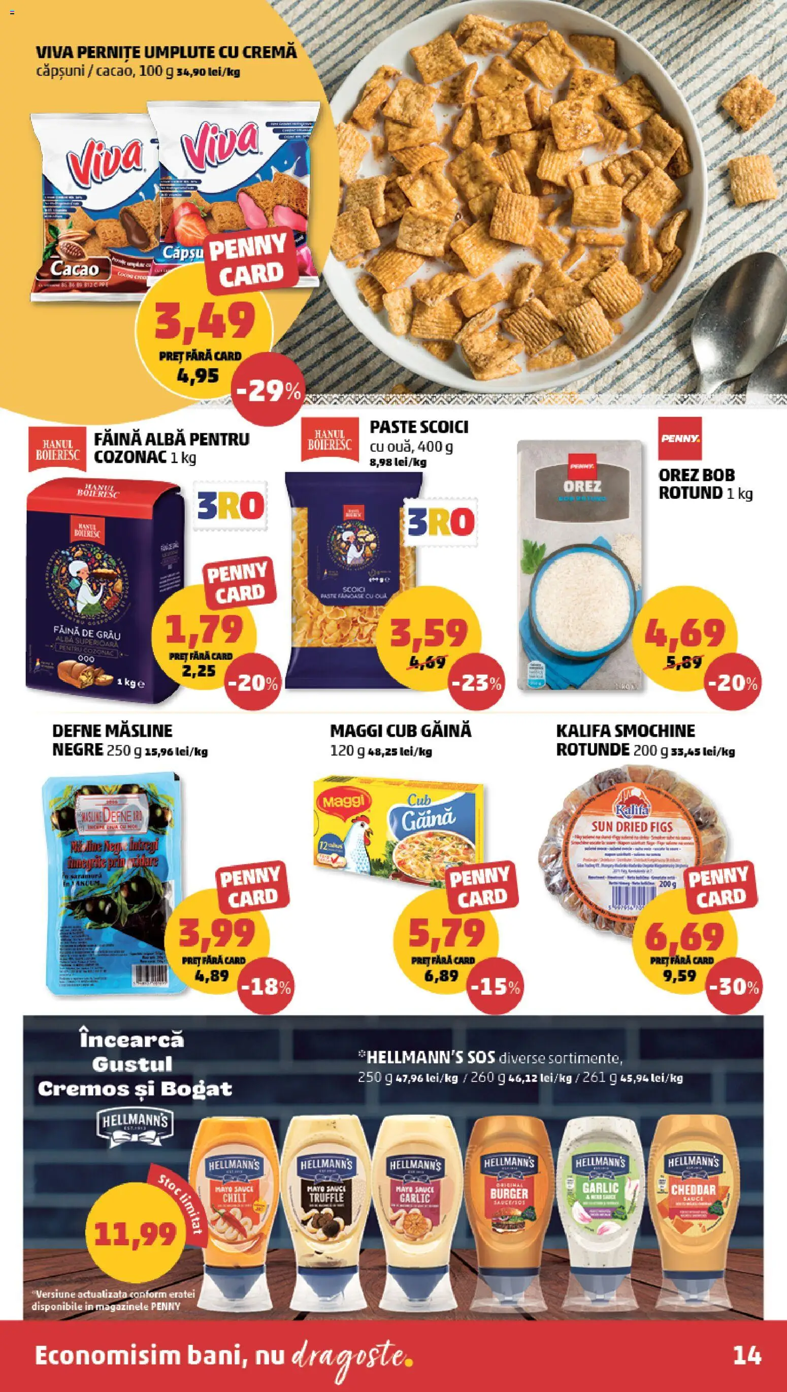 Noul catalog PENNY – valabil de la 27.05.2026 | Pagină: 14 | Produse: Hijyenik ped, Măsline, Făină, Căpșuni