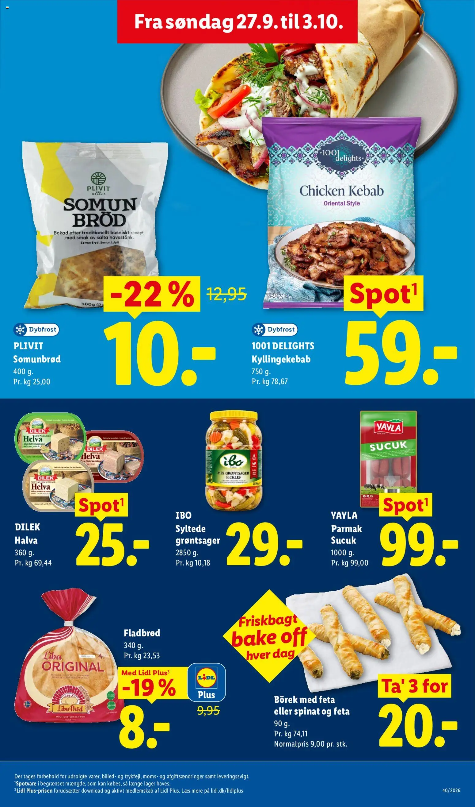 Lidl tilbudsavis – gyldig fra 27/09/2026 | Side: 15 | Produkter: Brød, Kebab, Spinat, Søm