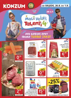 Konzum HR akciós újság - amely érvényes a következő dátumtól: 2026.08.26.