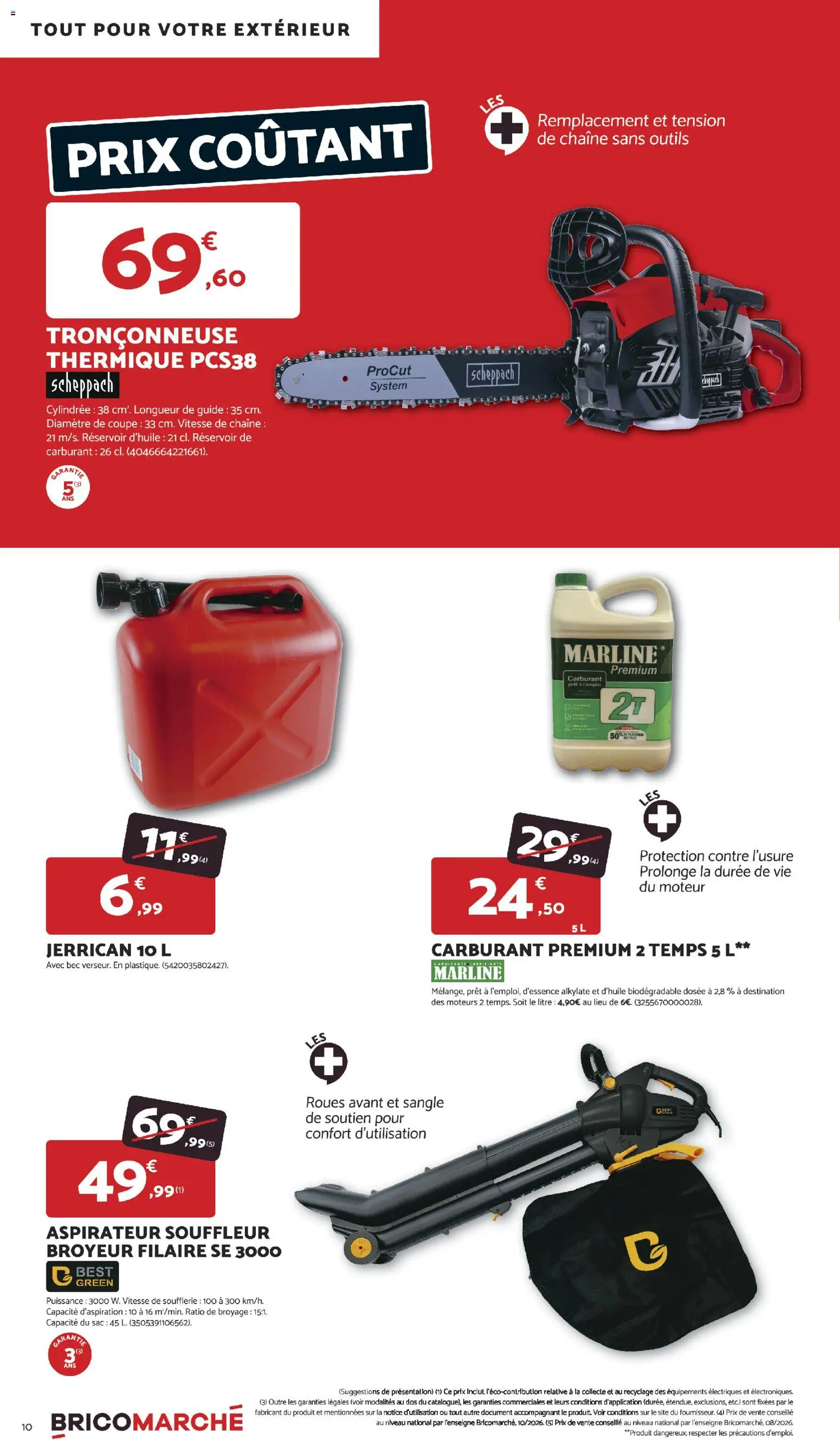 {H1} | Page: 10 | Produits: Aspirateur, Outils, Tronçonneuse thermique, Souffleur