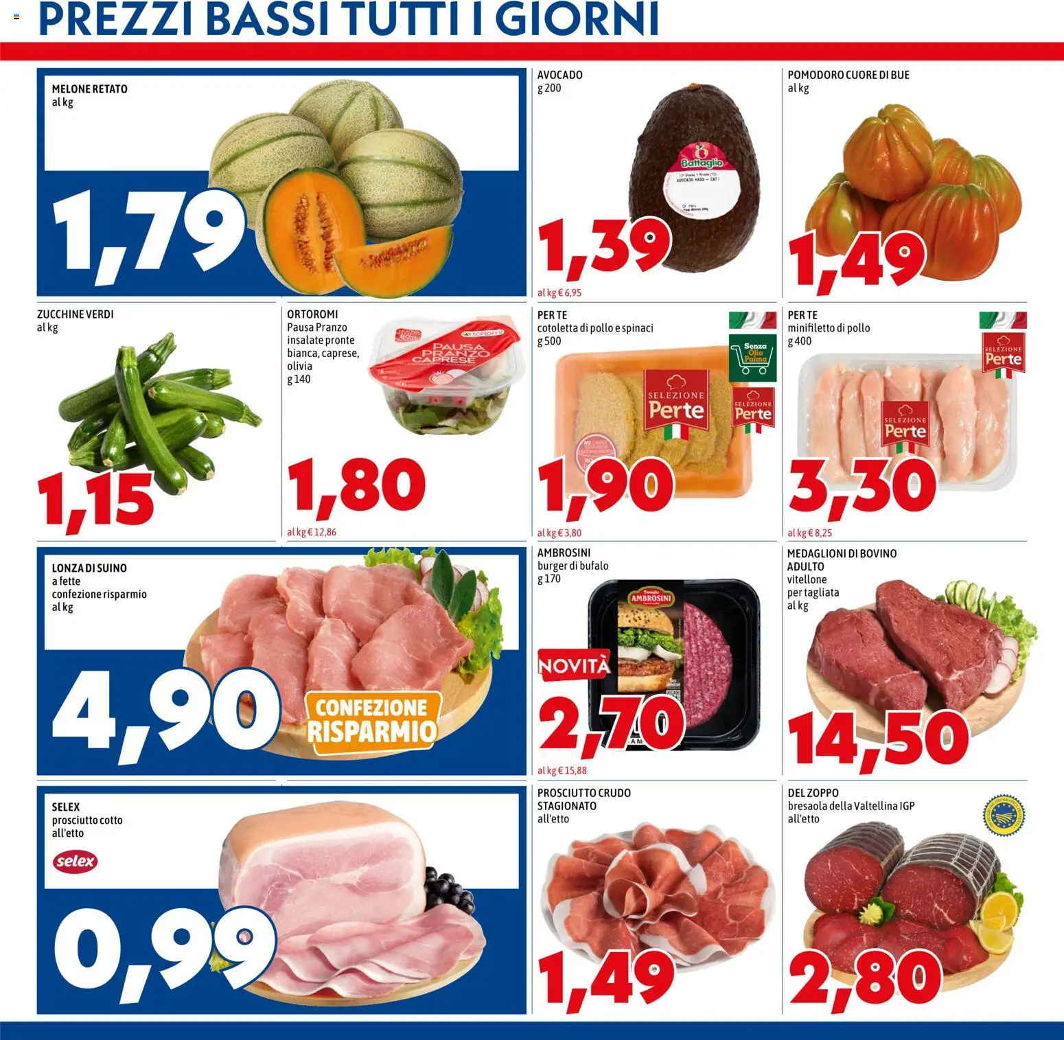 Volantino Mega del 28.05.2026 | Pagina: 3 | Prodotti: Prosciutto Crudo, Suino, Olio, Bufalo