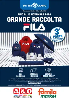 Anteprima del volantino A&O volantino Grande Raccolta Fila valido a partire dal 30/09/2026