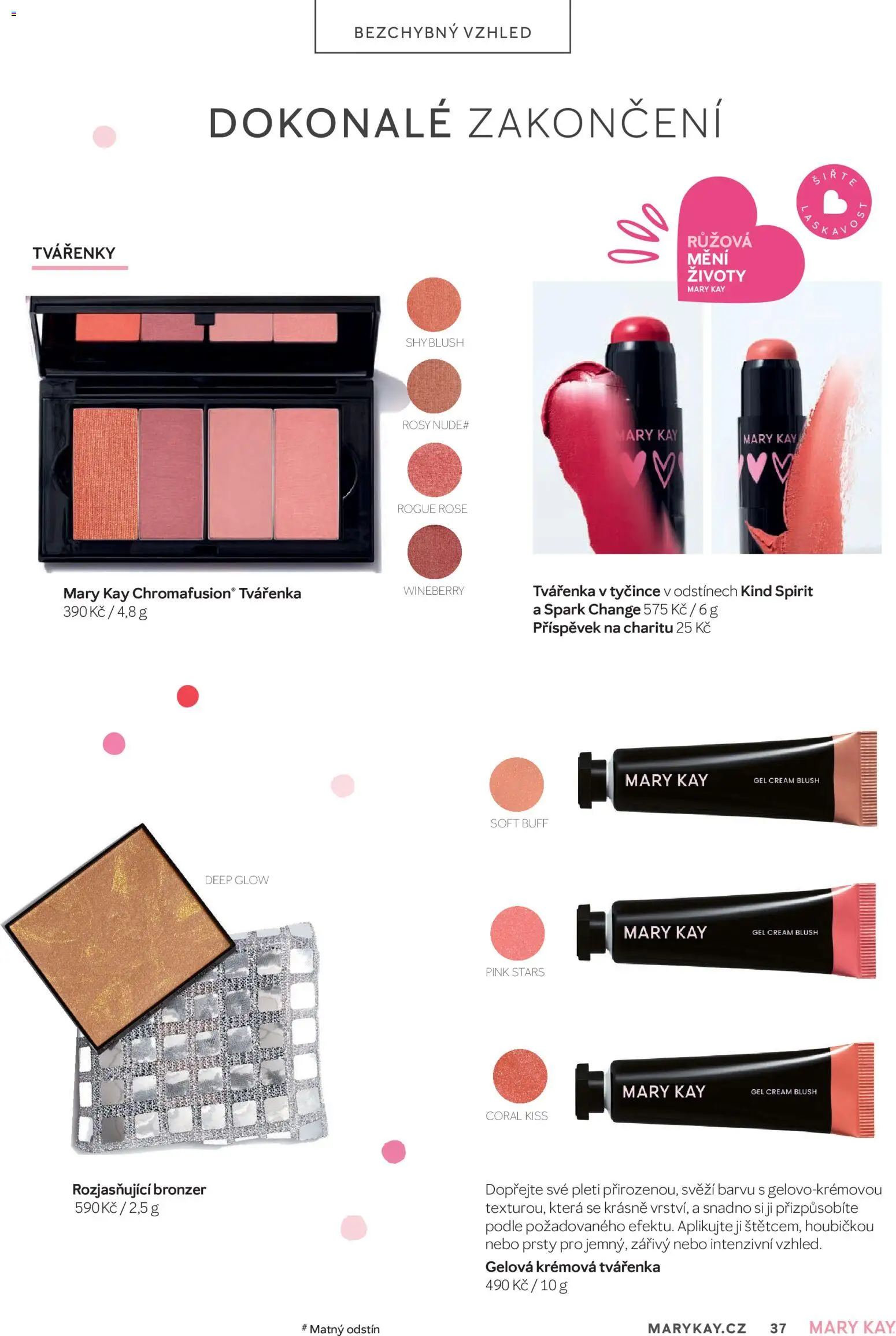 Mary Kay kniha o kráse od 30.09.2026 | Strana: 37 | Produkty: Bronzer, Tvářenka